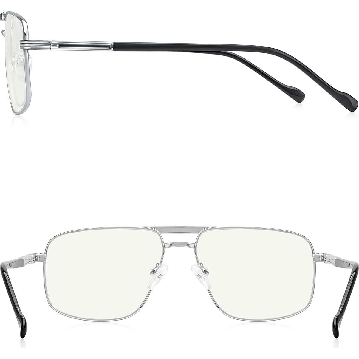 Gafas de lectura RB.Pilot plata 1.75x anti luz azul