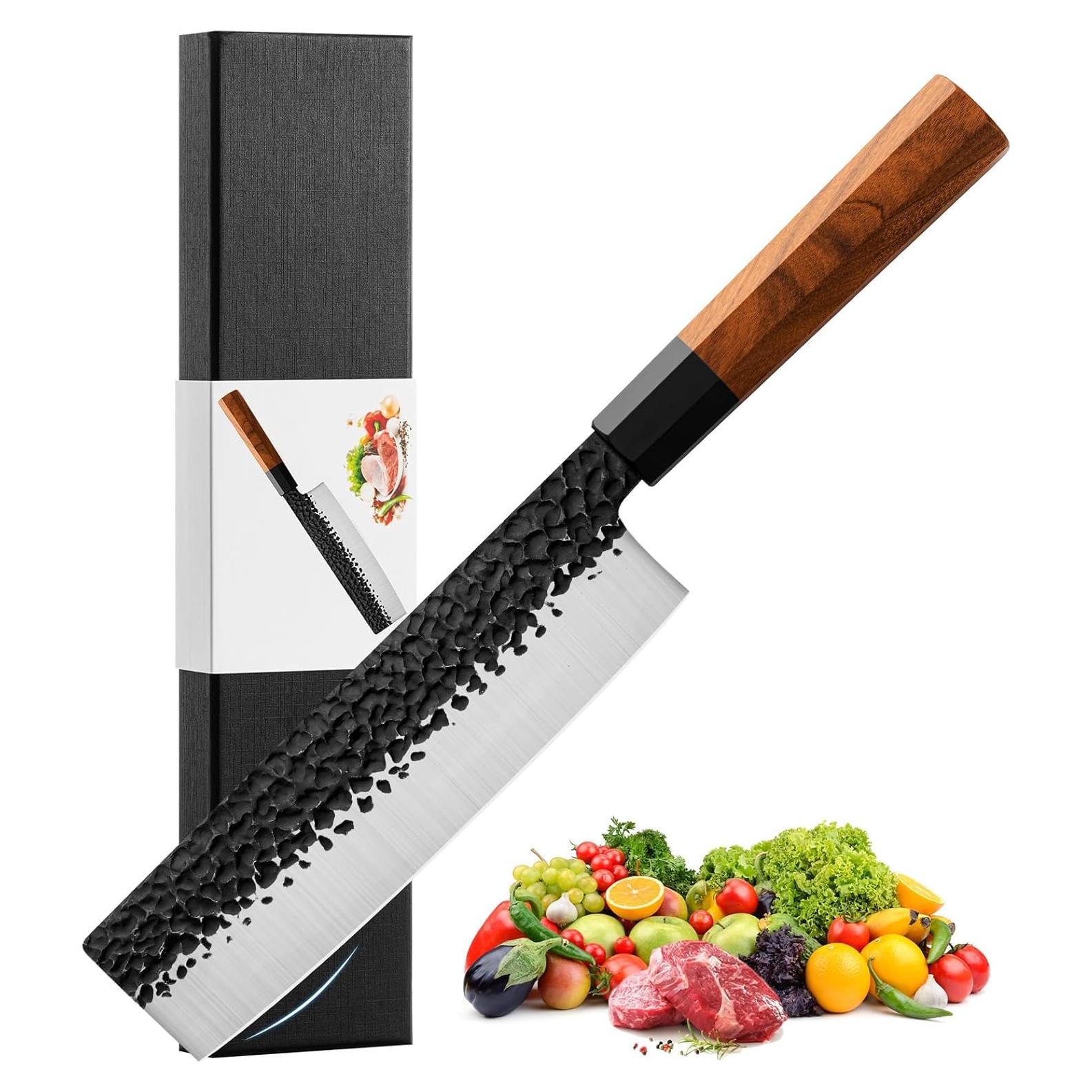 Cuchillo Nakiri 25.4 cm RASSE de acero inoxidable AUS-8