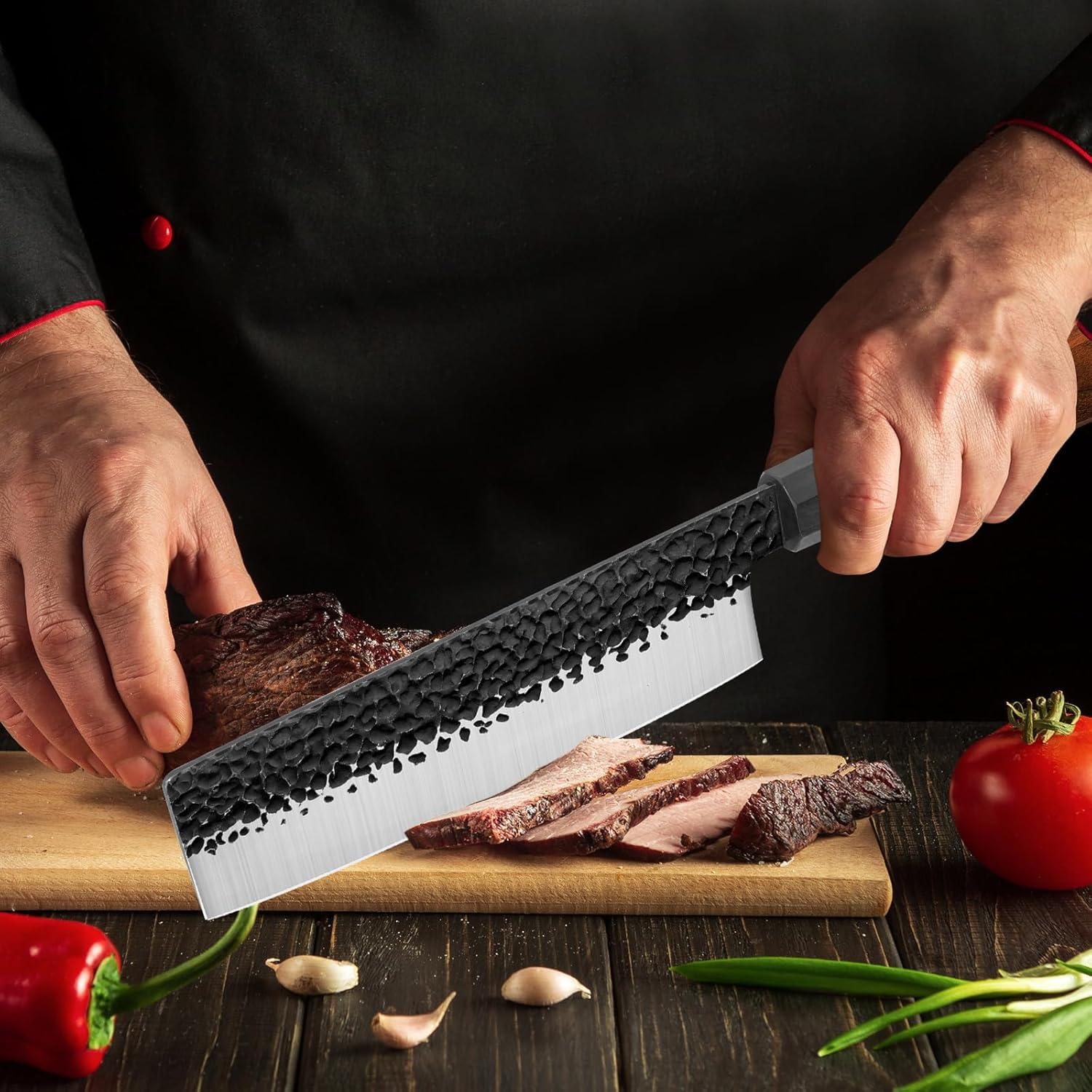 Cuchillo Nakiri 25.4 cm RASSE de acero inoxidable AUS-8