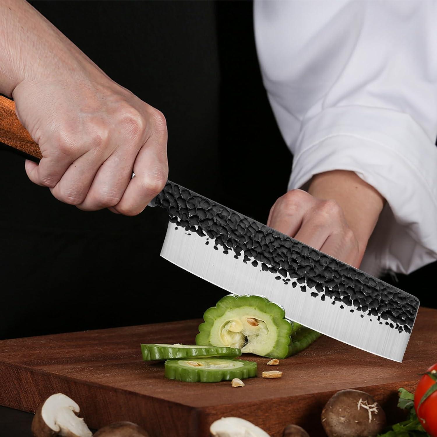 Cuchillo Nakiri 25.4 cm RASSE de acero inoxidable AUS-8