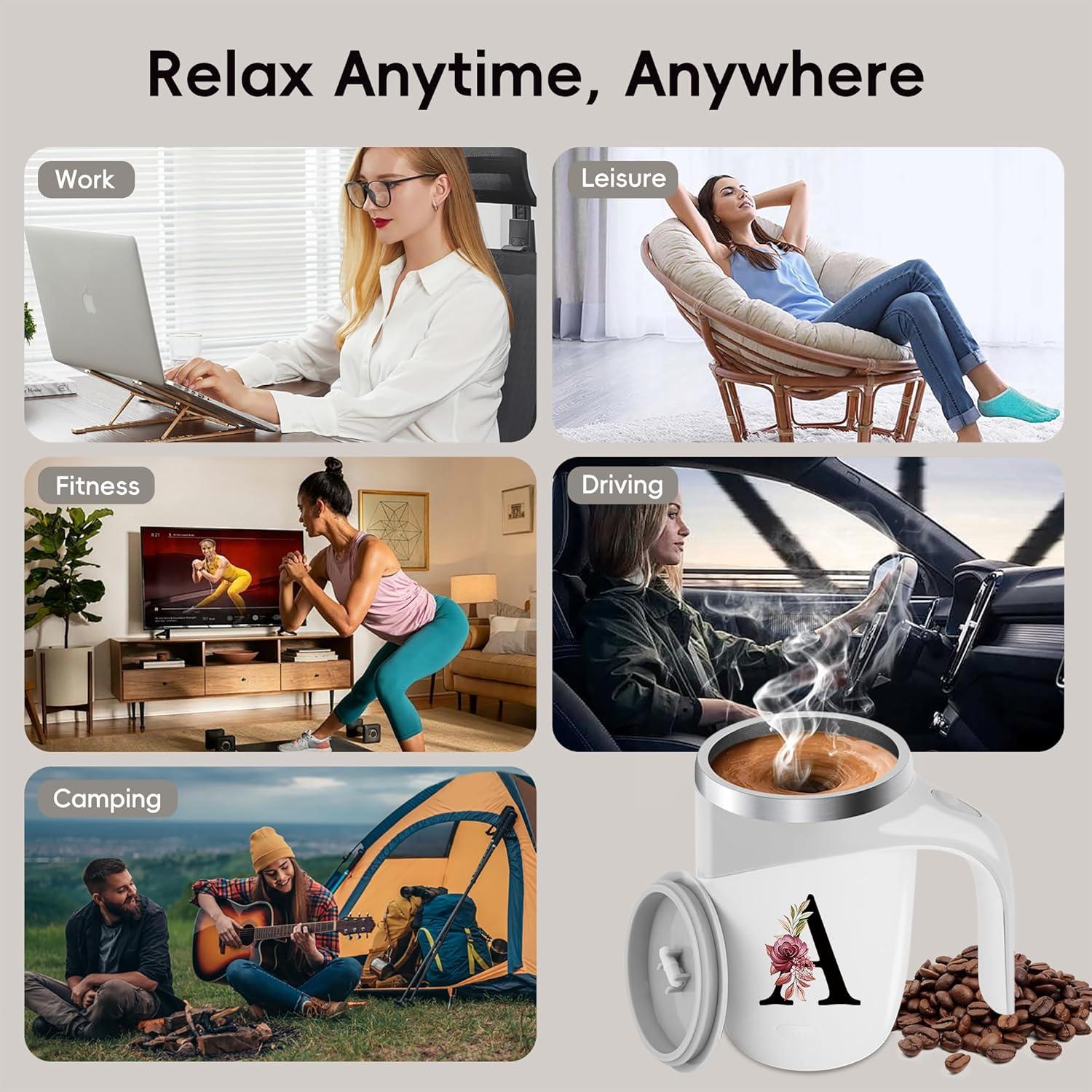 Taza de Café Magnética MNZZ 368ml Aislada Recargable