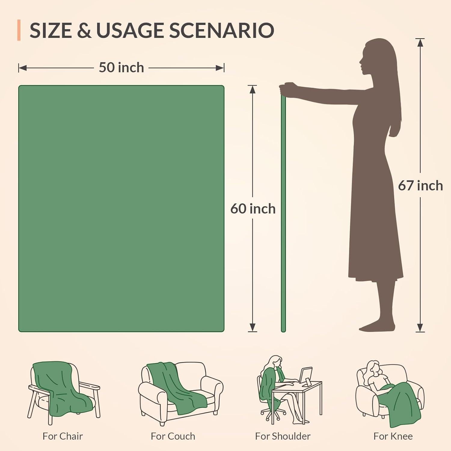 Manta Eléctrica HOMLYNS LuxeHeat 127x152 cm Verde Suave