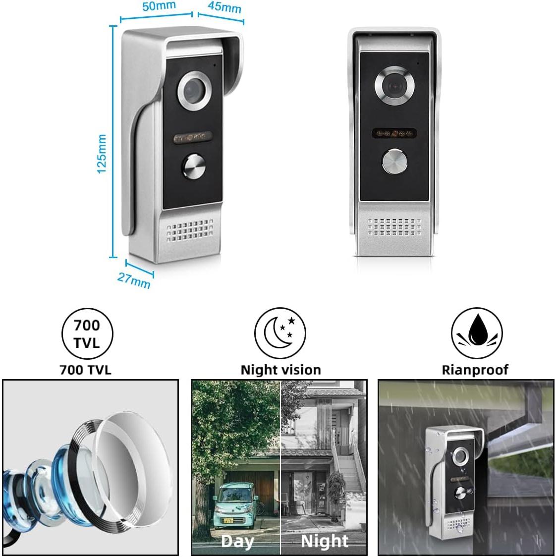 Sistema de Intercomunicacion por Video WOLILIWO 9" Cableado HD