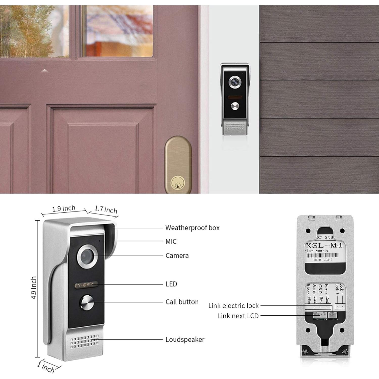 Sistema de Intercomunicacion por Video WOLILIWO 9" Cableado HD