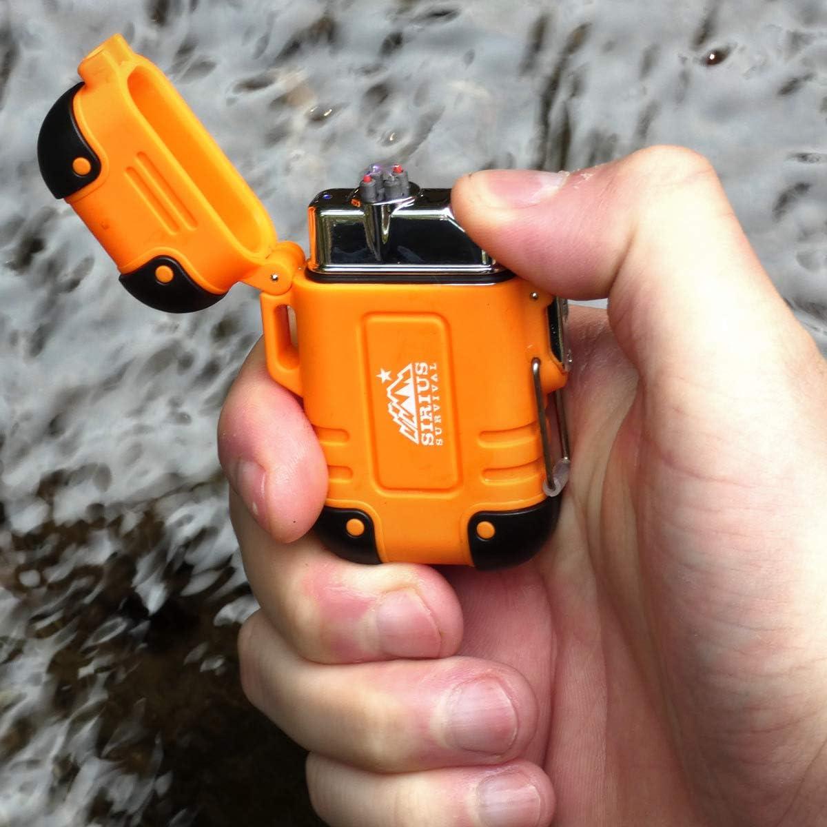 Encendedor Eléctrico Impermeable Arc4 Sirius - Doble Arco USB