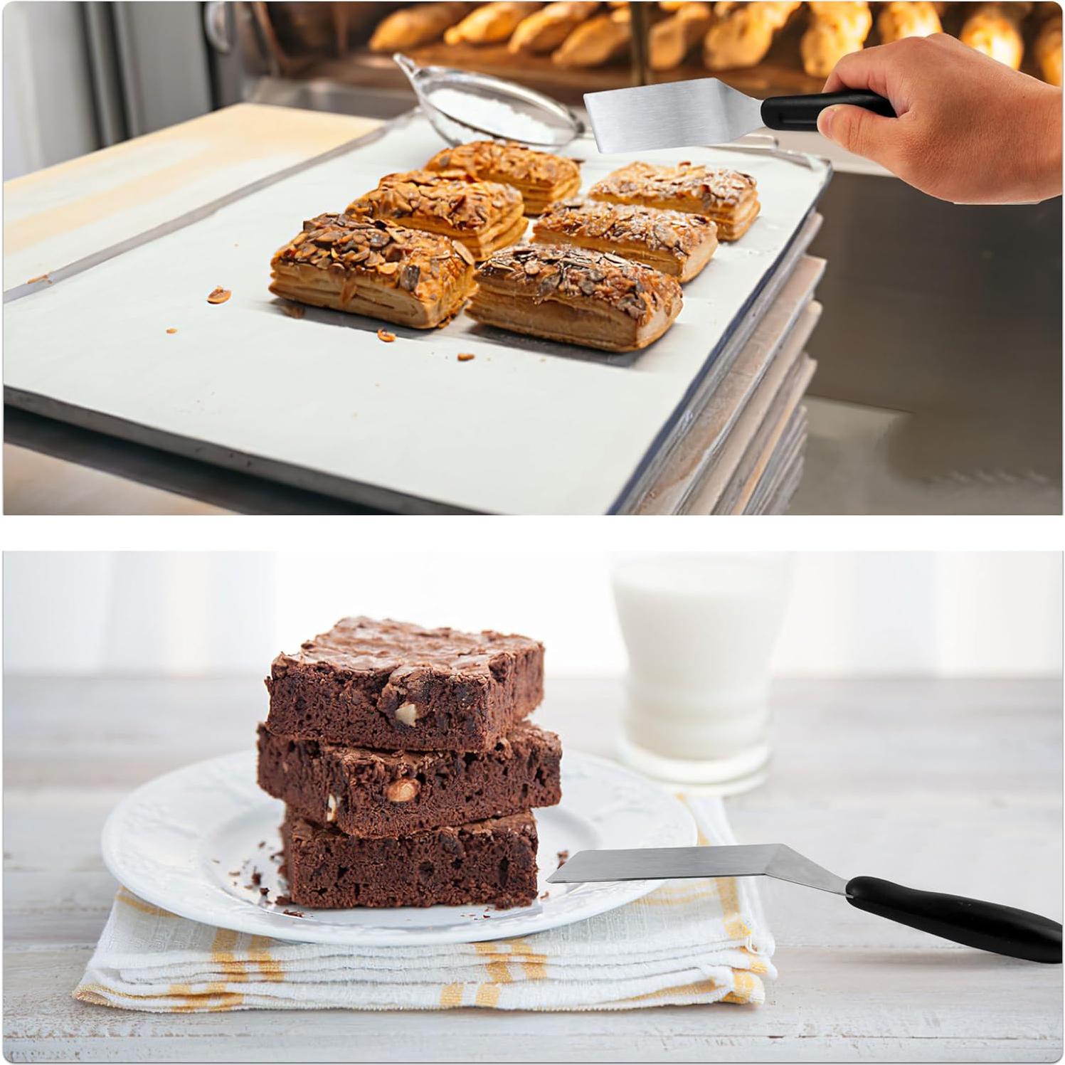 Juego de 2 Espátulas de Acero Inoxidable RCMo 20.32x3.81cm