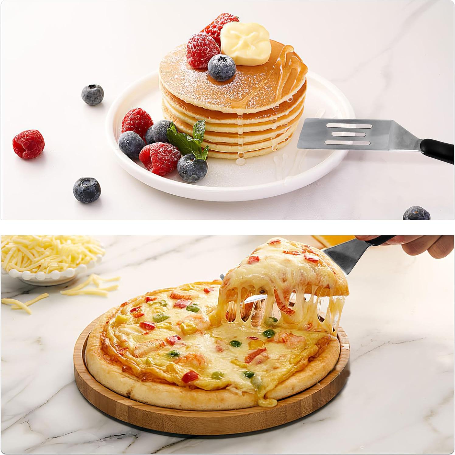 Juego de 2 Espátulas de Acero Inoxidable RCMo 20.32x3.81cm