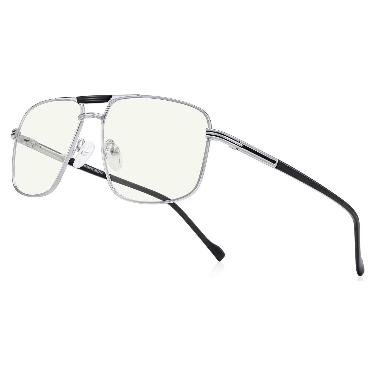 Gafas de lectura Hombre Plata 3.5x Anti Luz Azul