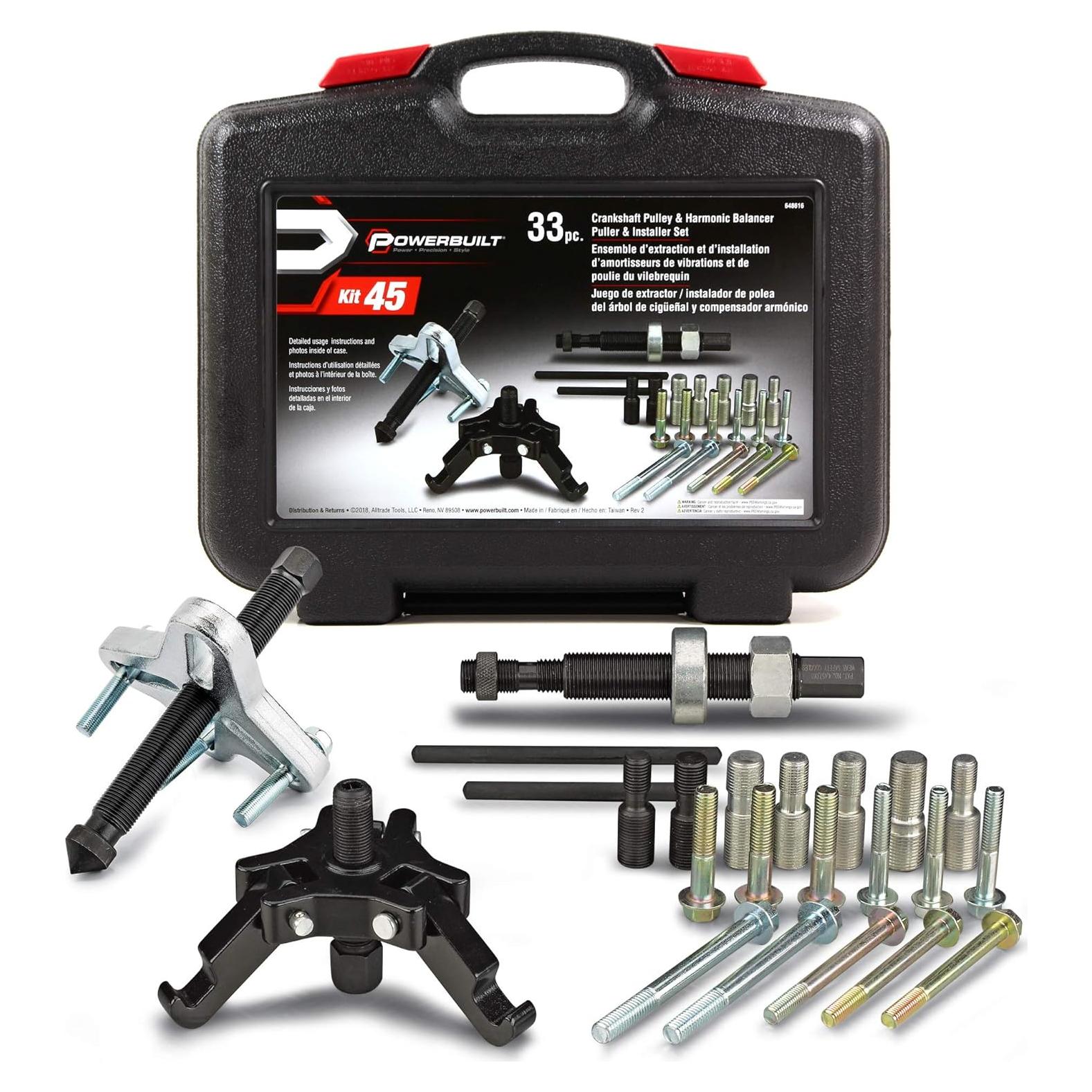 Kit de Herramientas Powerbuilt 33 Piezas Balancines Armónicos