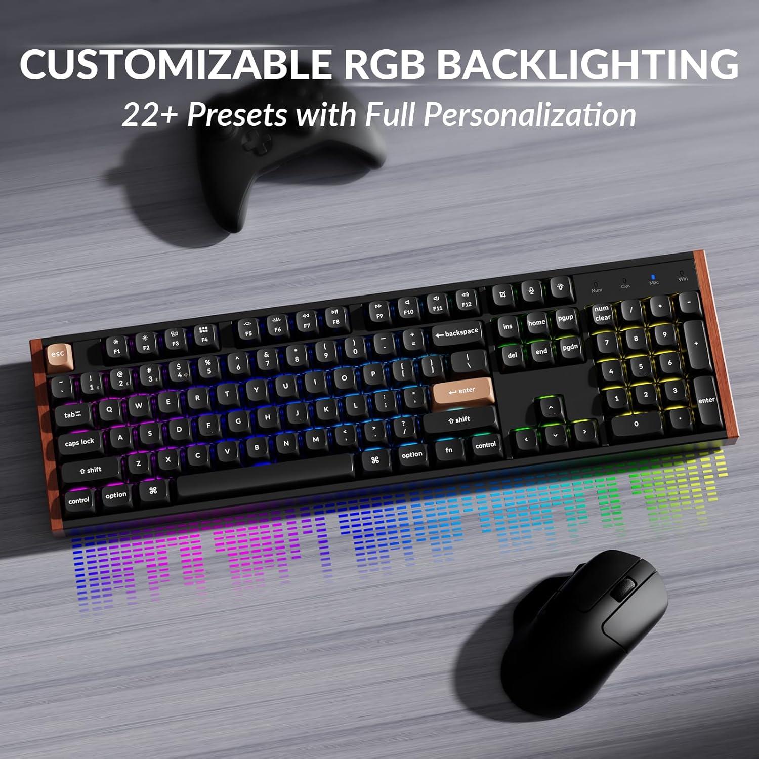 Teclado Inalámbrico Keychron K10 HE RGB Mecánico Negro