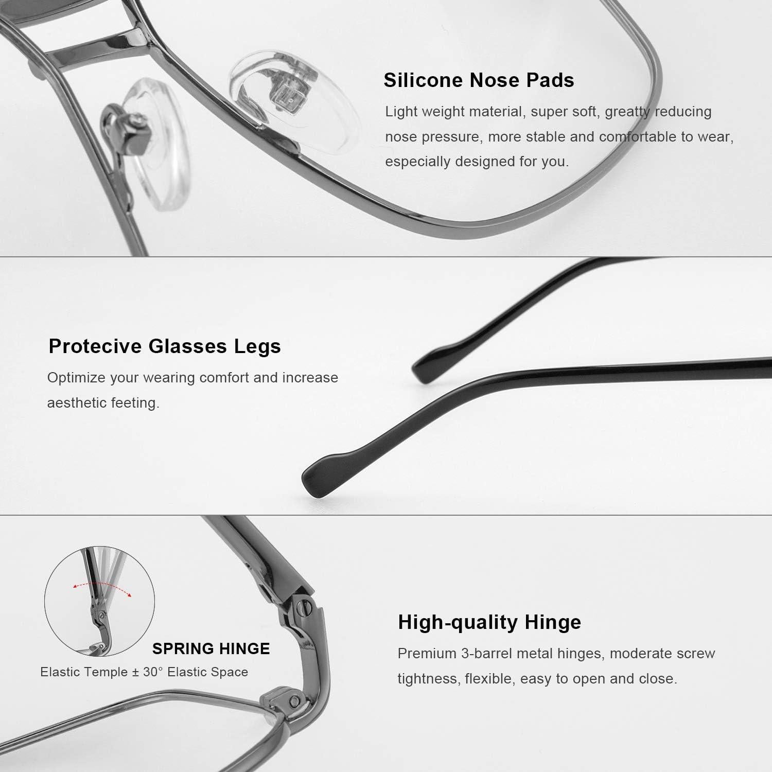 Gafas de lectura RB.Pilot 2.5x anti luz azul para hombres