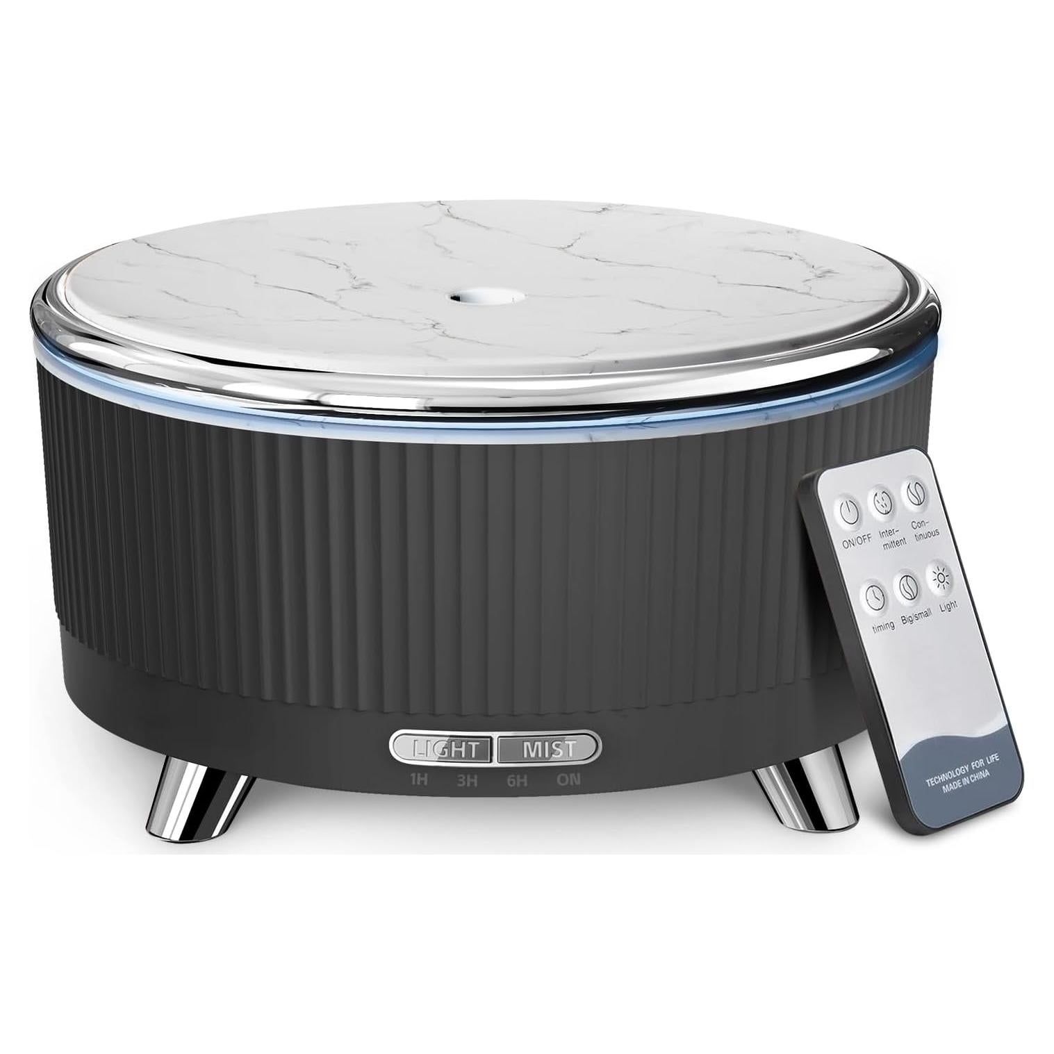 Difusor de Aceite Esencial YOUENKITY 500ml Ultrasónico Negro