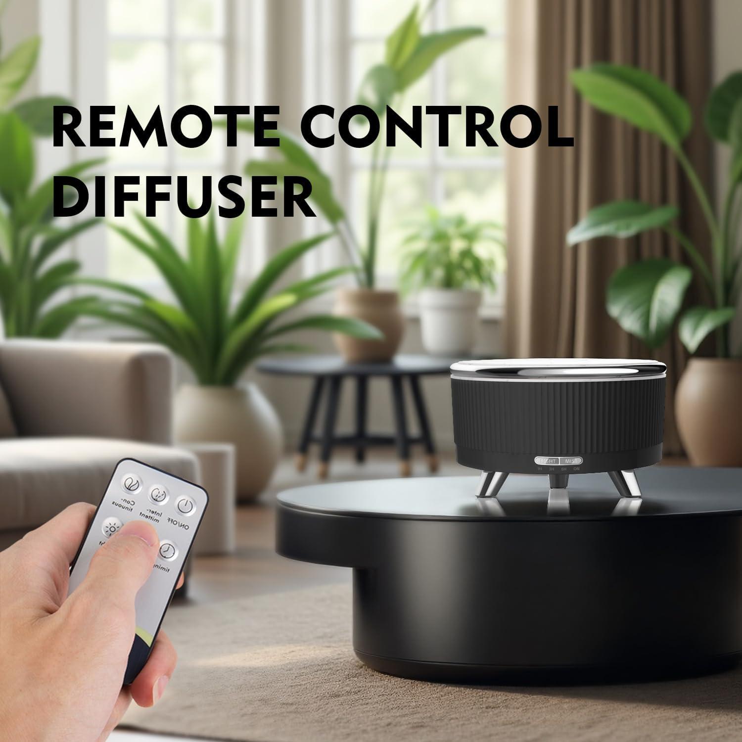 Difusor de Aceite Esencial YOUENKITY 500ml Ultrasónico Negro