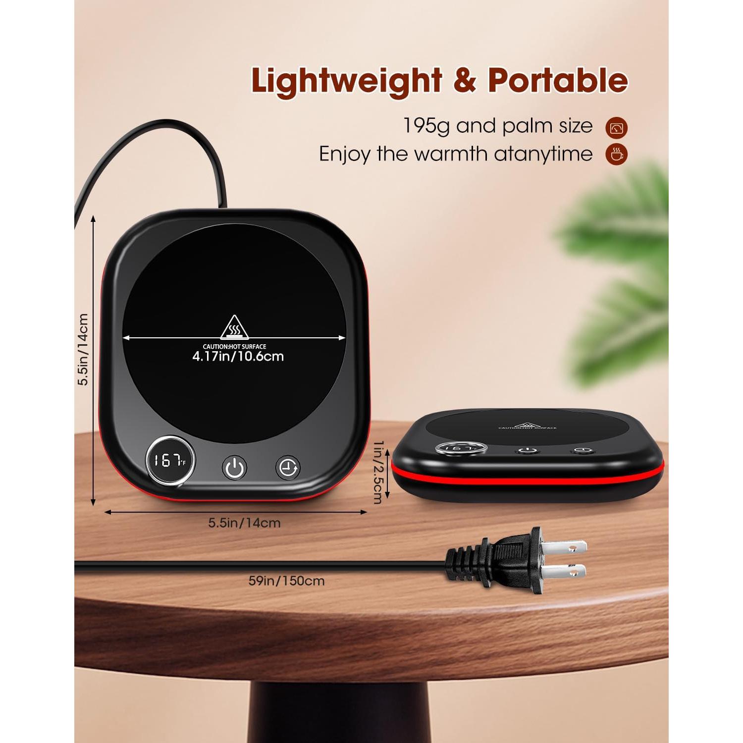 Calentador de Tazas Eléctrico MXMZHXU - 3 Temperaturas 45-75°C