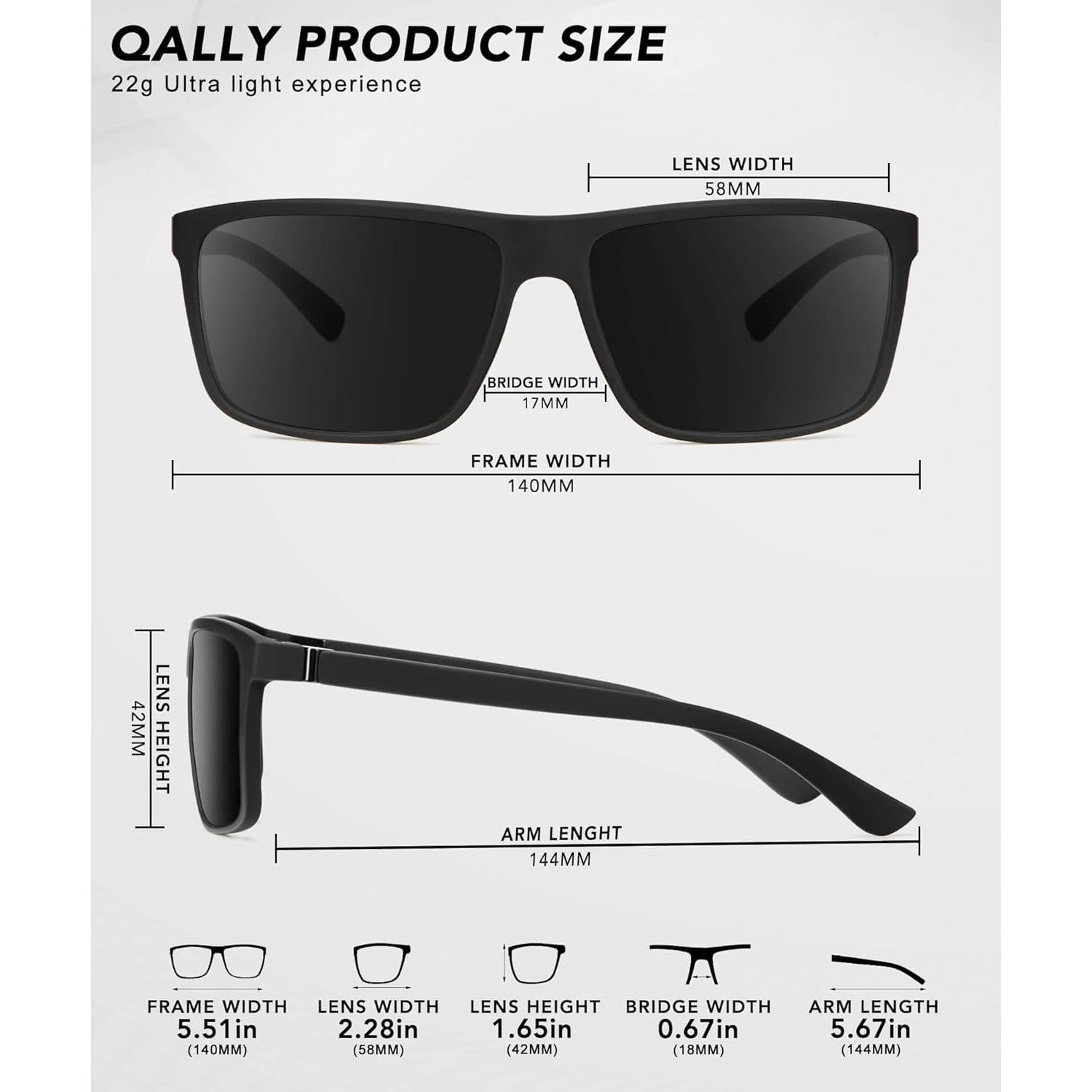 Gafas de sol polarizadas para hombres QS11 - Protección UV400