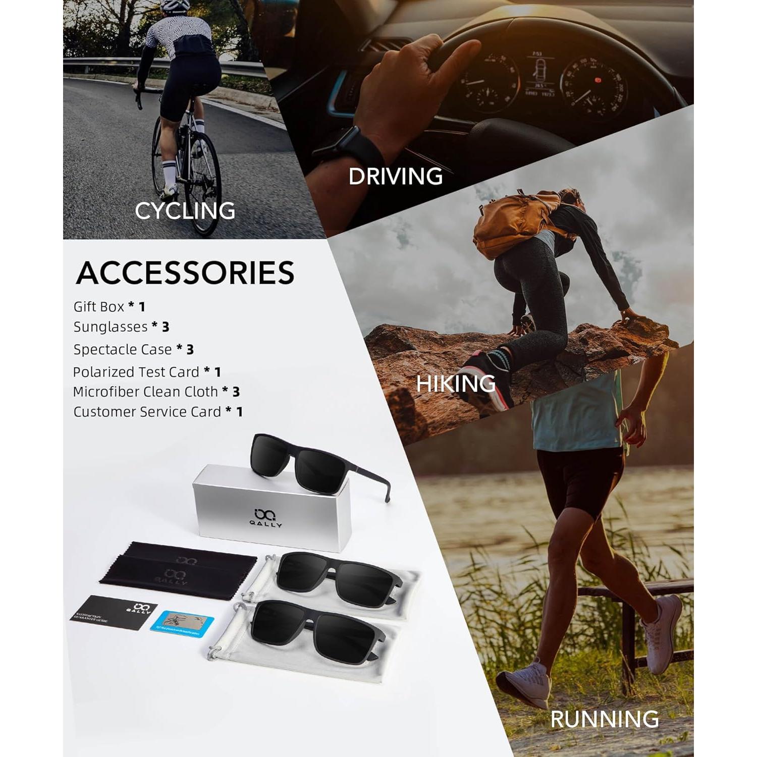 Gafas de sol polarizadas para hombres QS11 - Protección UV400