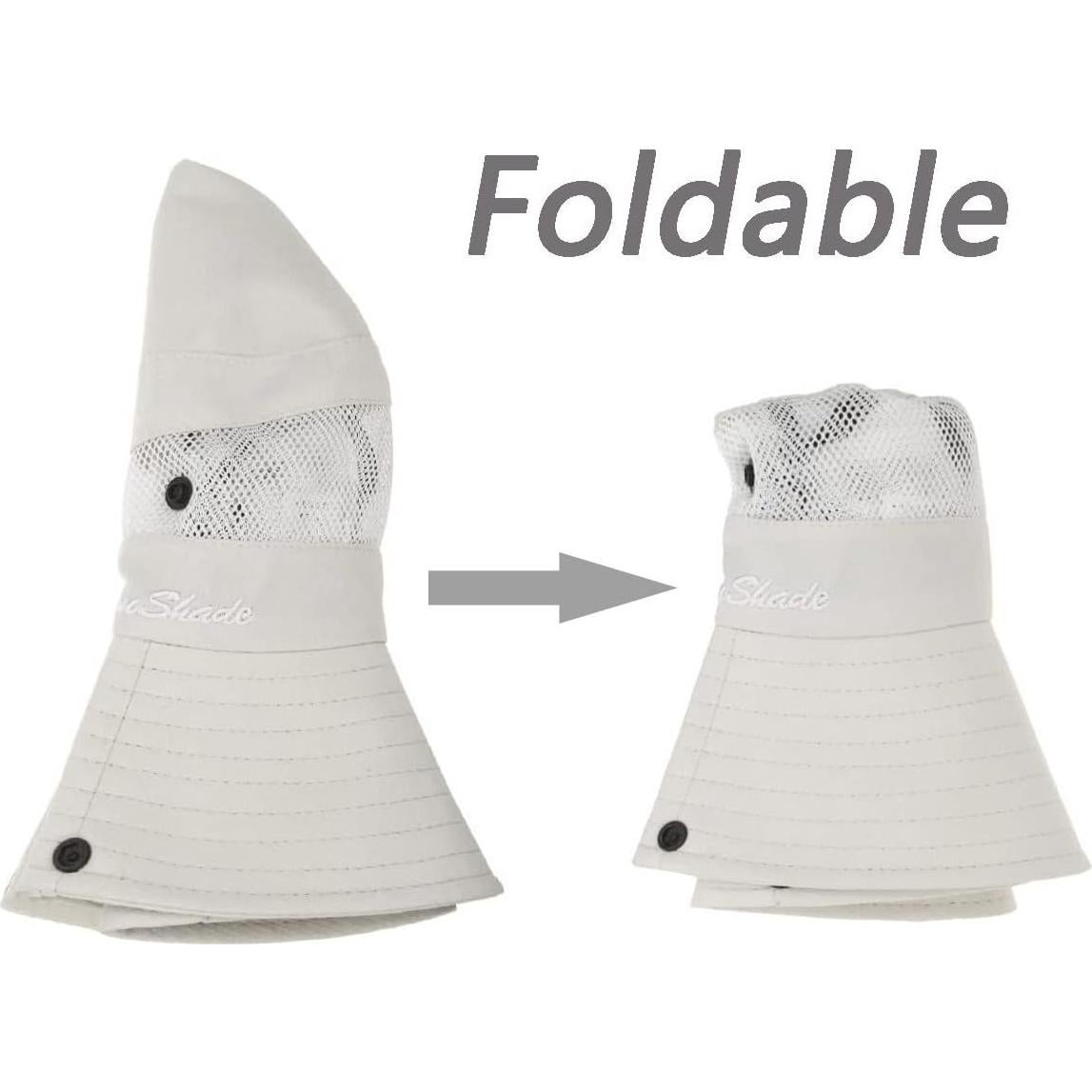 Sombrero de Sol Plegable para Mujeres con Agujero para Coleta