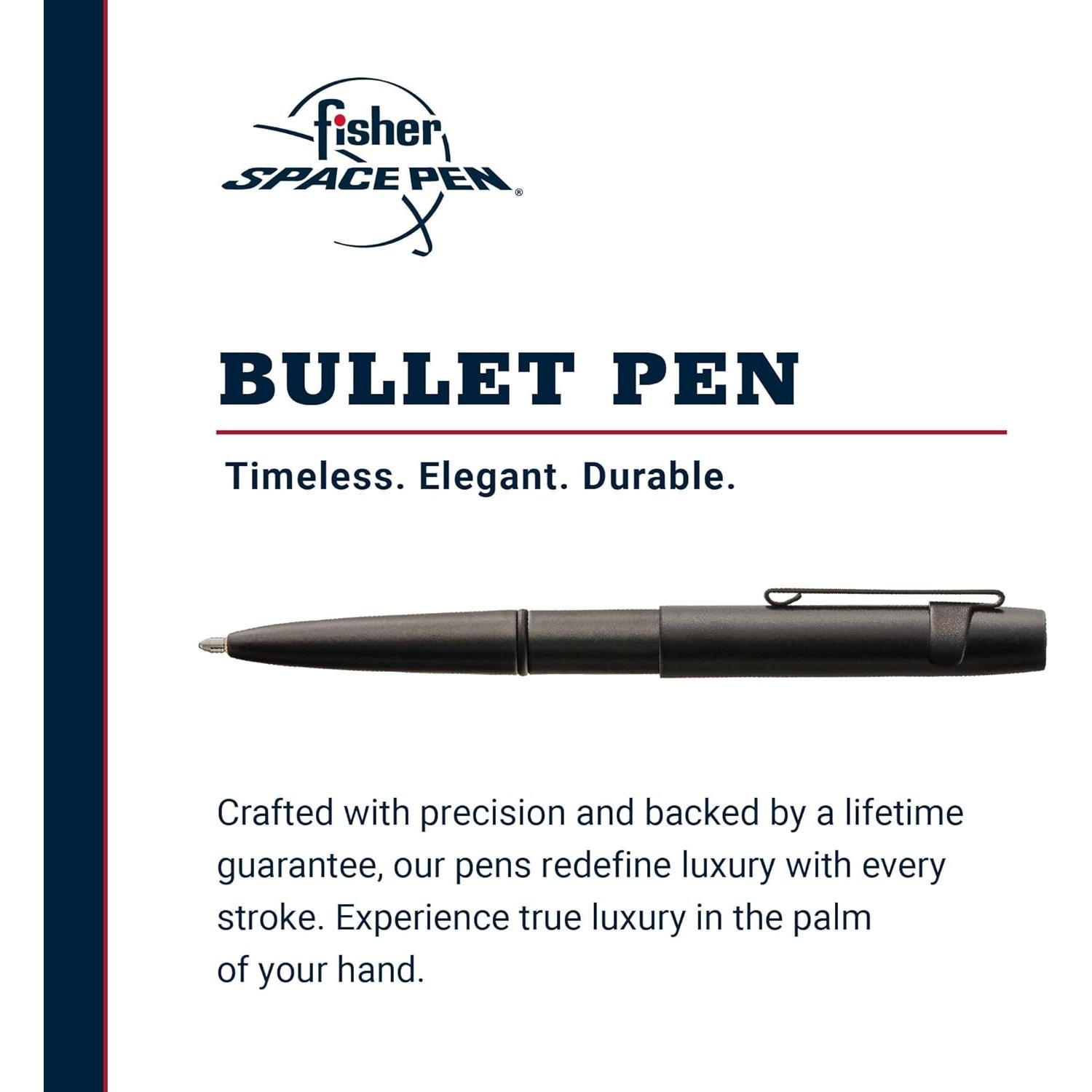 Bolígrafo Fisher Space Pen Bullet X-Mark Negro Mate