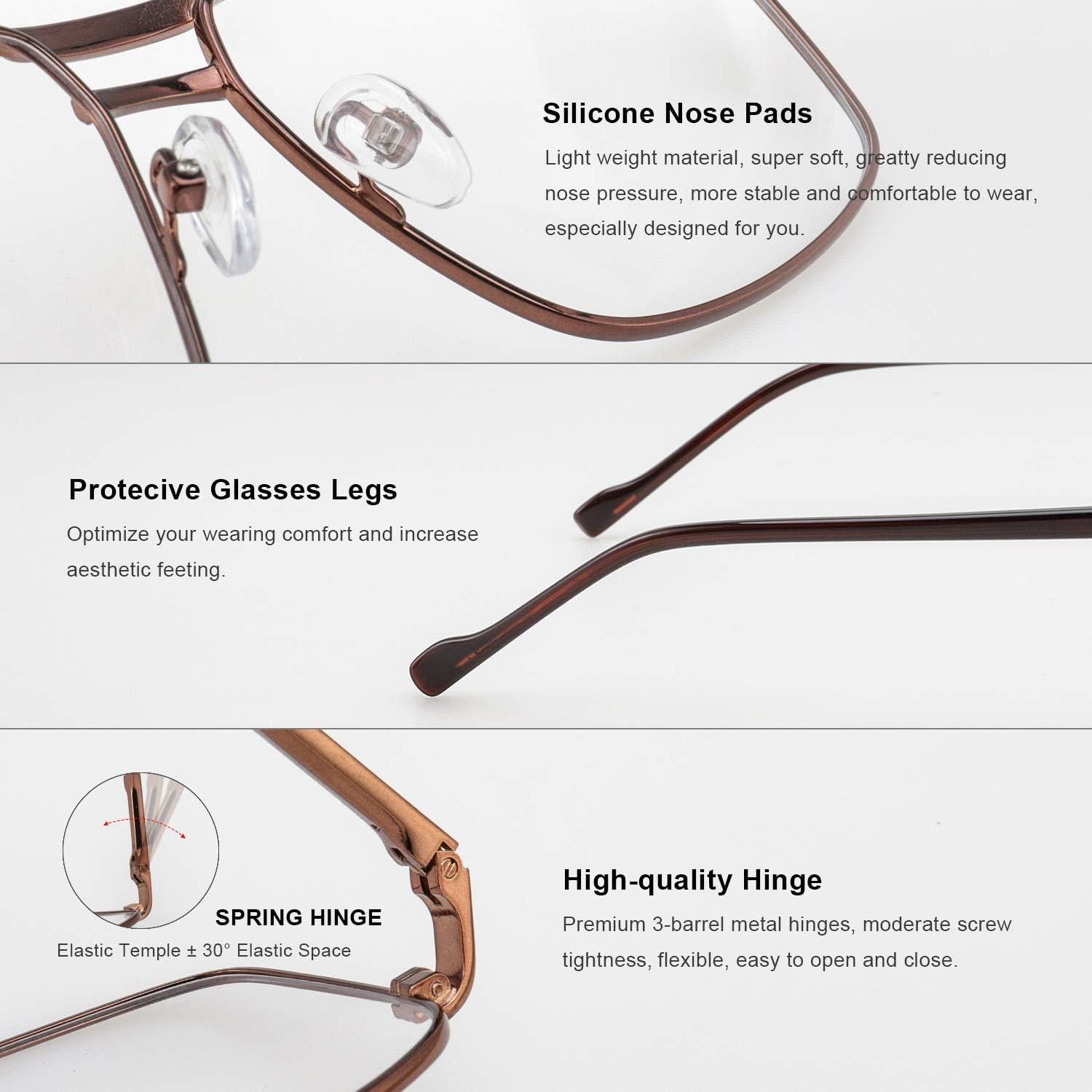 Gafas de lectura RB.Pilot café 3.75x anti luz azul