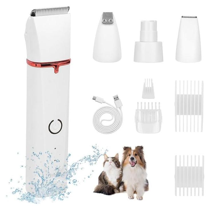 Kit de Aseo Eléctrico Wellehomi 4 en 1 para Perros y Gatos