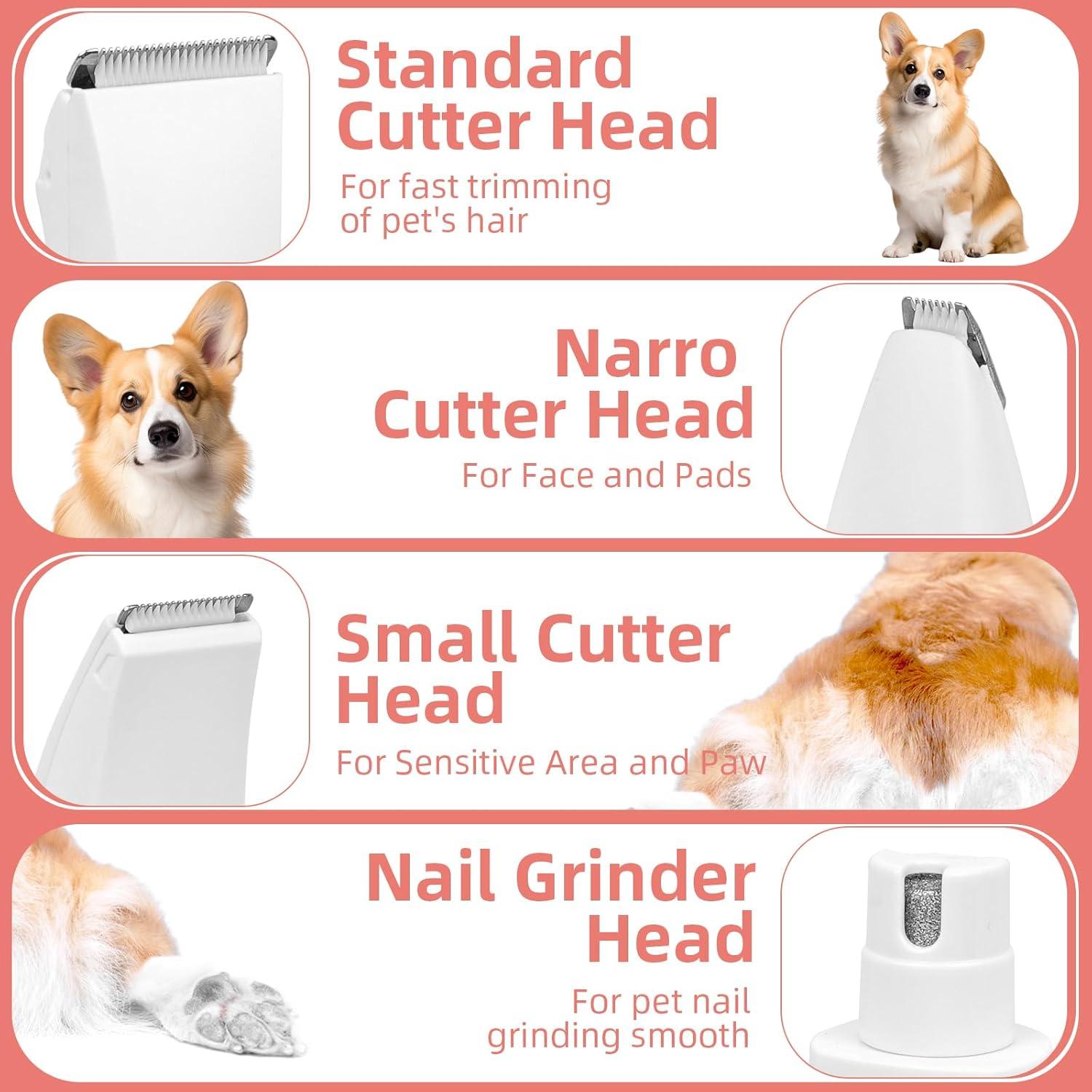 Kit de Aseo Eléctrico Wellehomi 4 en 1 para Perros y Gatos