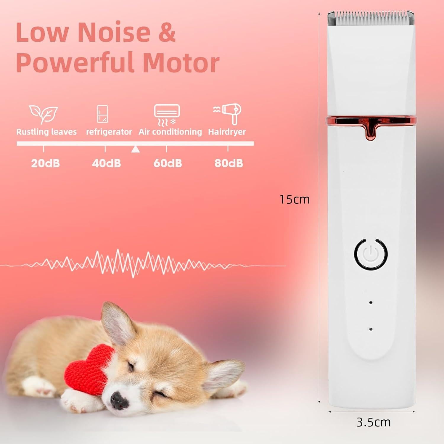 Kit de Aseo Eléctrico Wellehomi 4 en 1 para Perros y Gatos