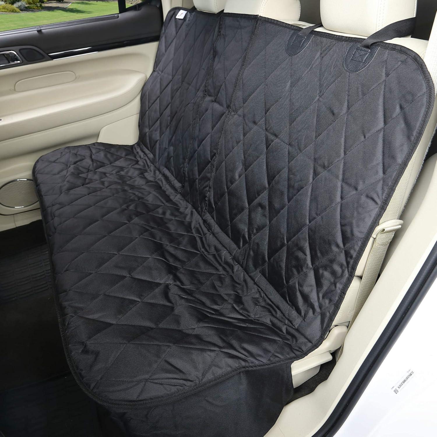 Cubierta de Asiento para Perros 4Knines Extra Grande Negra
