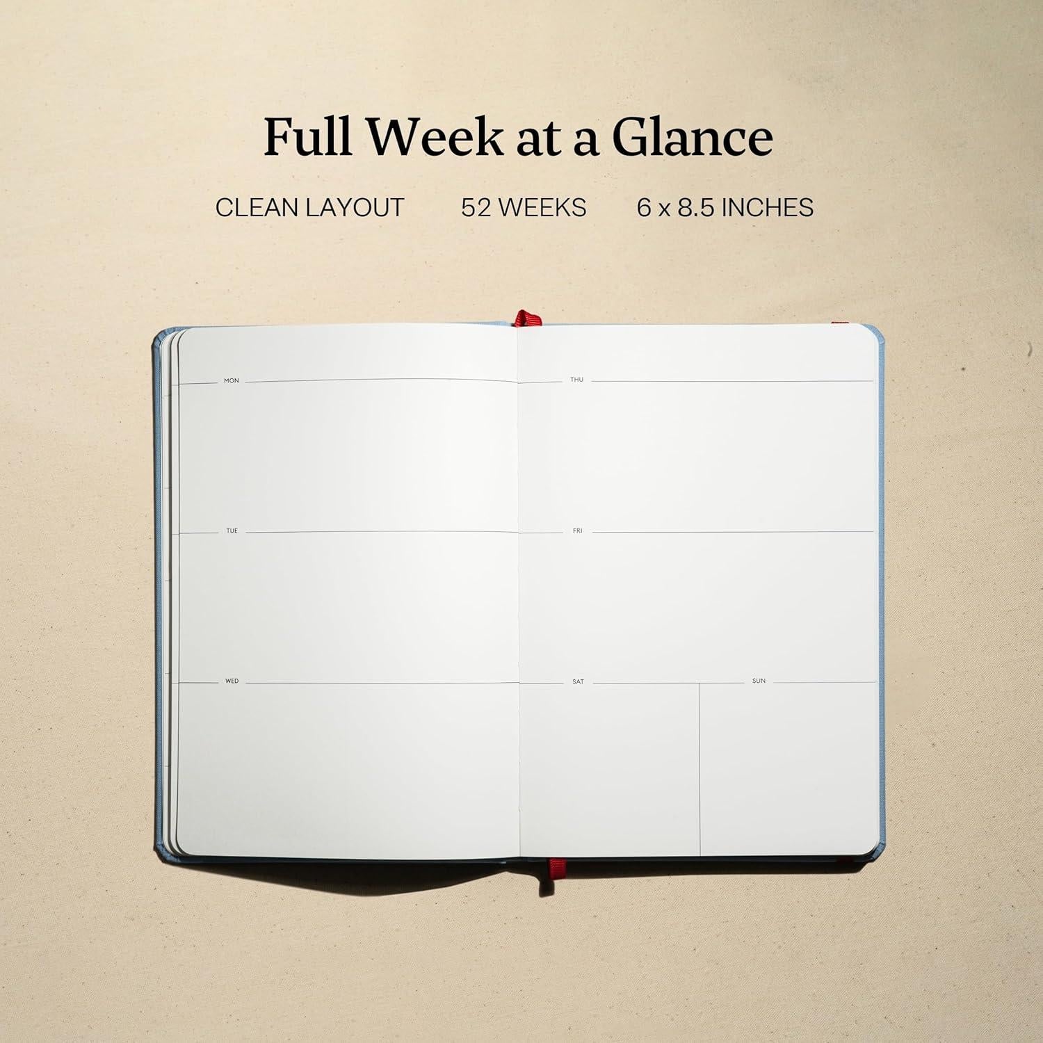 Planificador Semanal Sin Fecha Kunitsa Co. - Azul A5