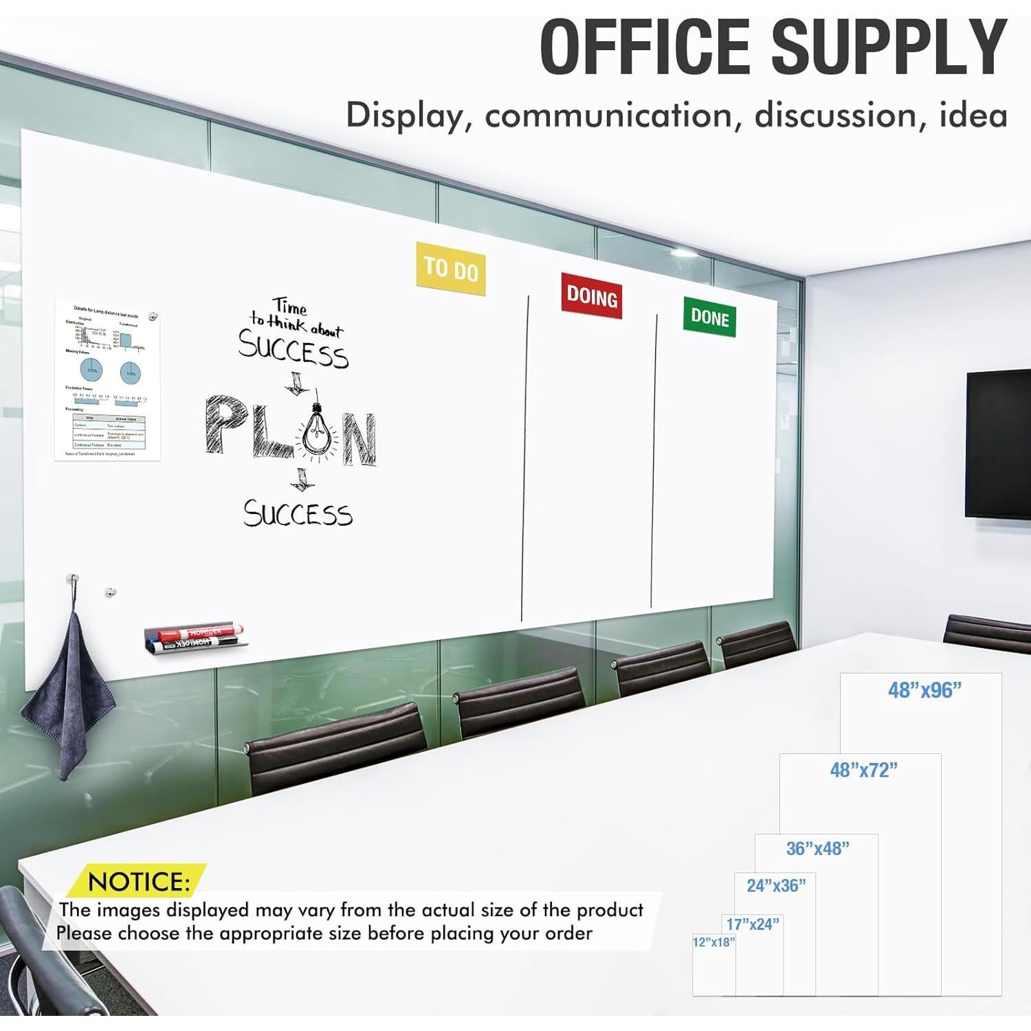 Papel Contacto Pizarra Blanca Magnética HOMiDEK 30x45 cm