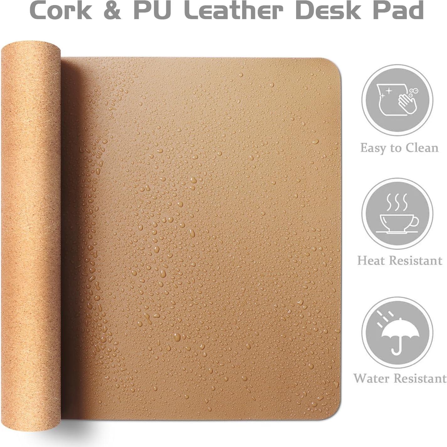 Almohadilla de Escritorio Doble Cara Aothia 65x34.8 cm Corcho