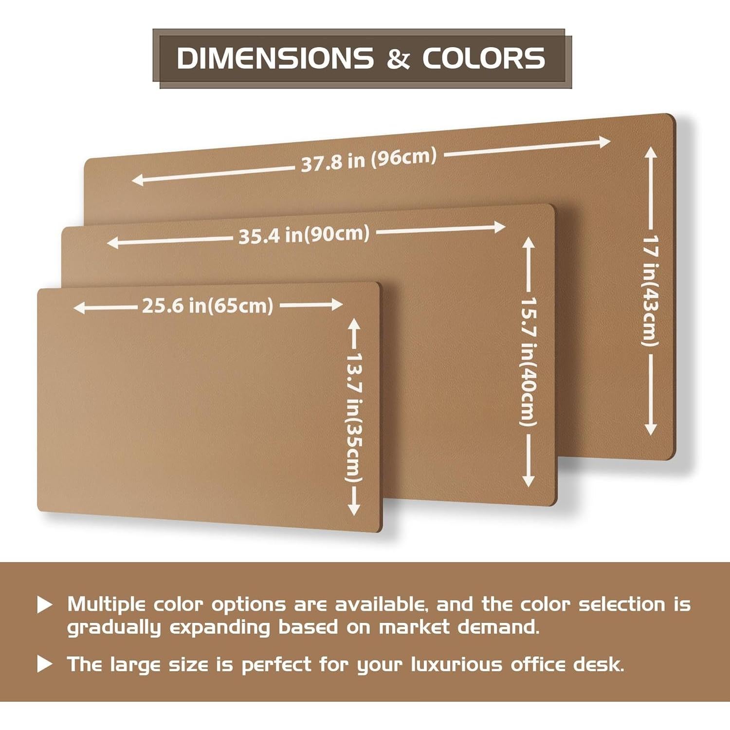 Almohadilla de Escritorio Doble Cara Aothia 65x34.8 cm Corcho