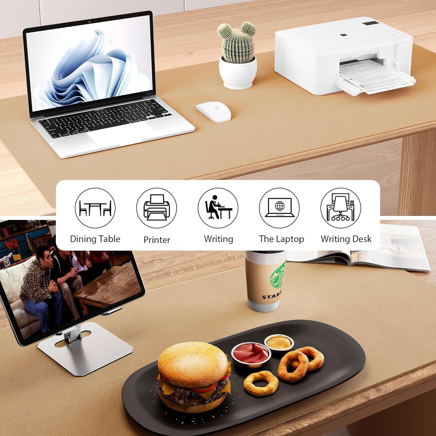 Almohadilla de Escritorio Doble Cara Aothia 65x34.8 cm Corcho