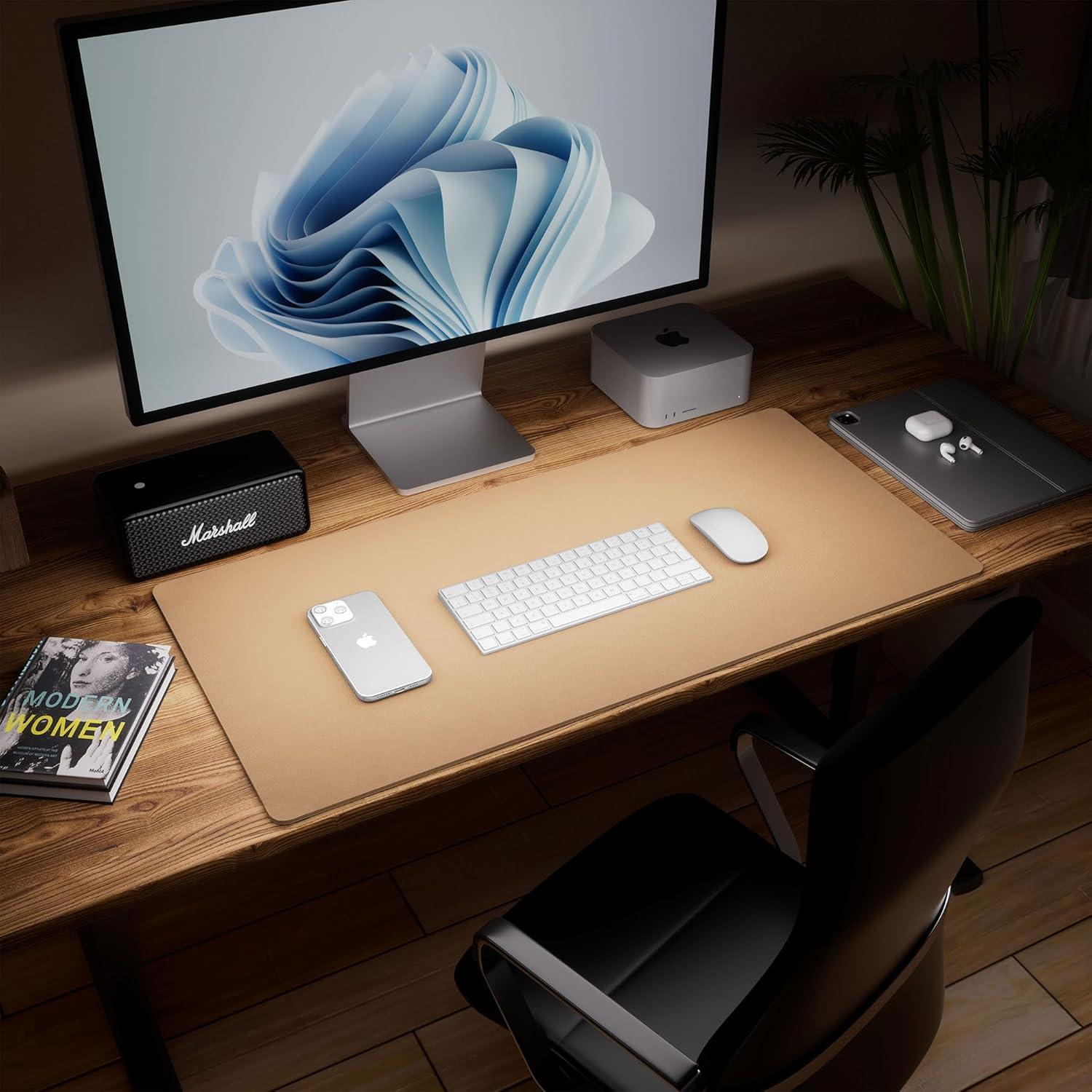 Almohadilla de Escritorio Doble Cara Aothia 65x34.8 cm Corcho