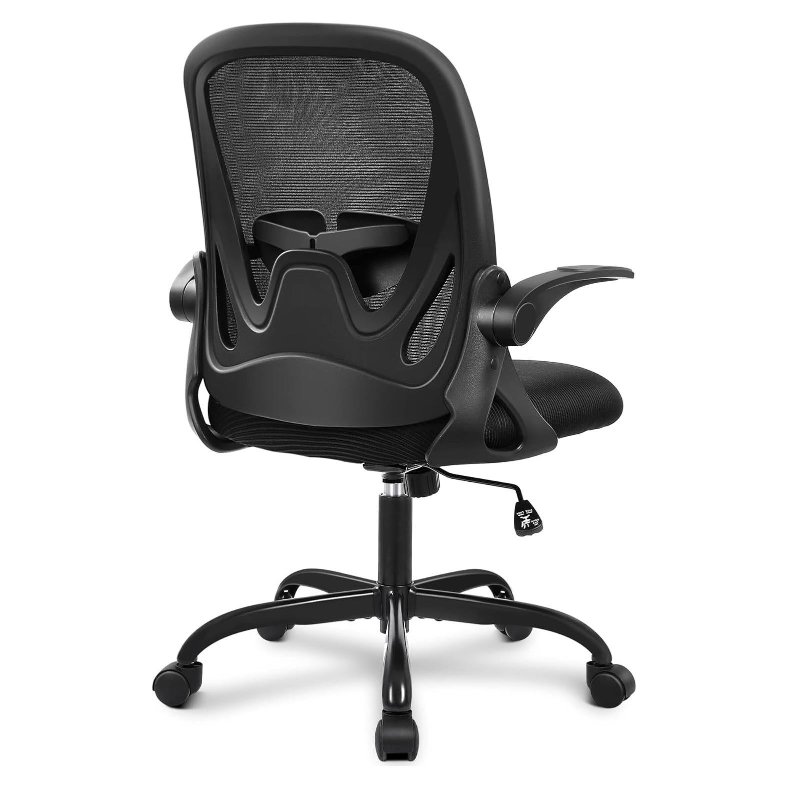 Silla de Oficina Ergonómica Primy PR-934 Negra con Soporte Lumbar