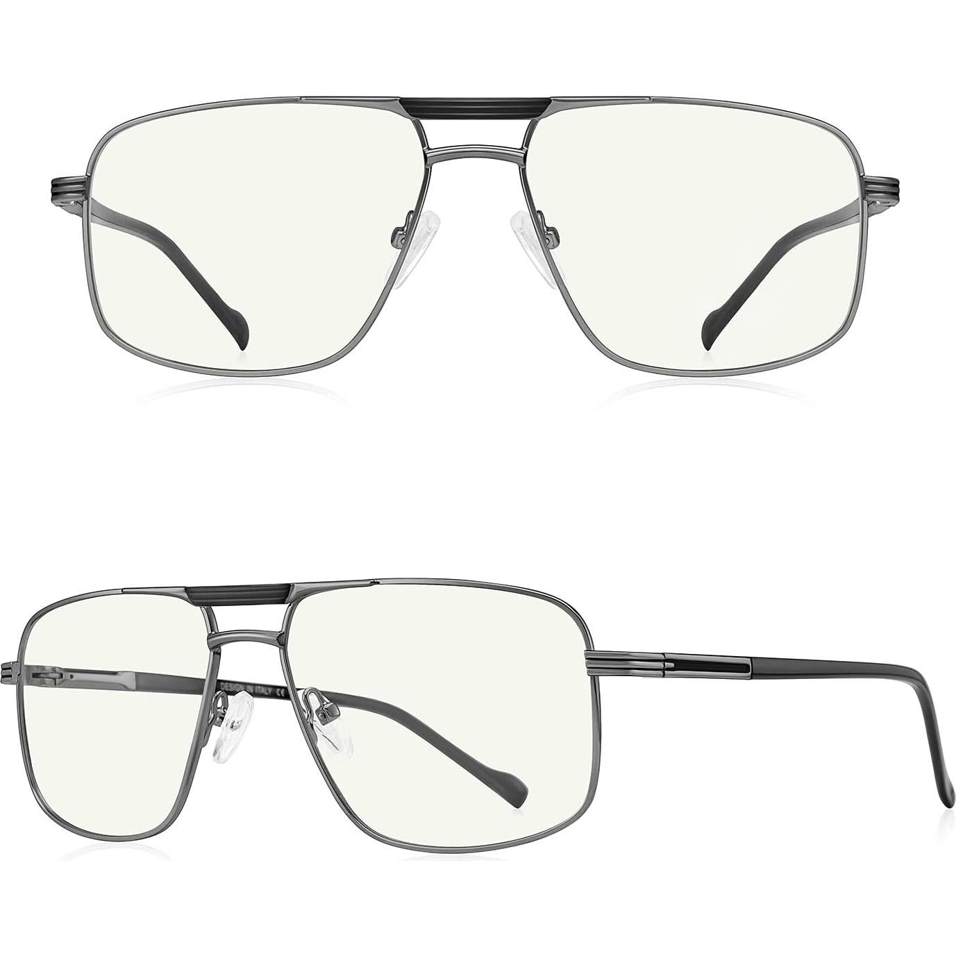 Gafas de lectura RB.Pilot gris con bloqueo luz azul 0.0x