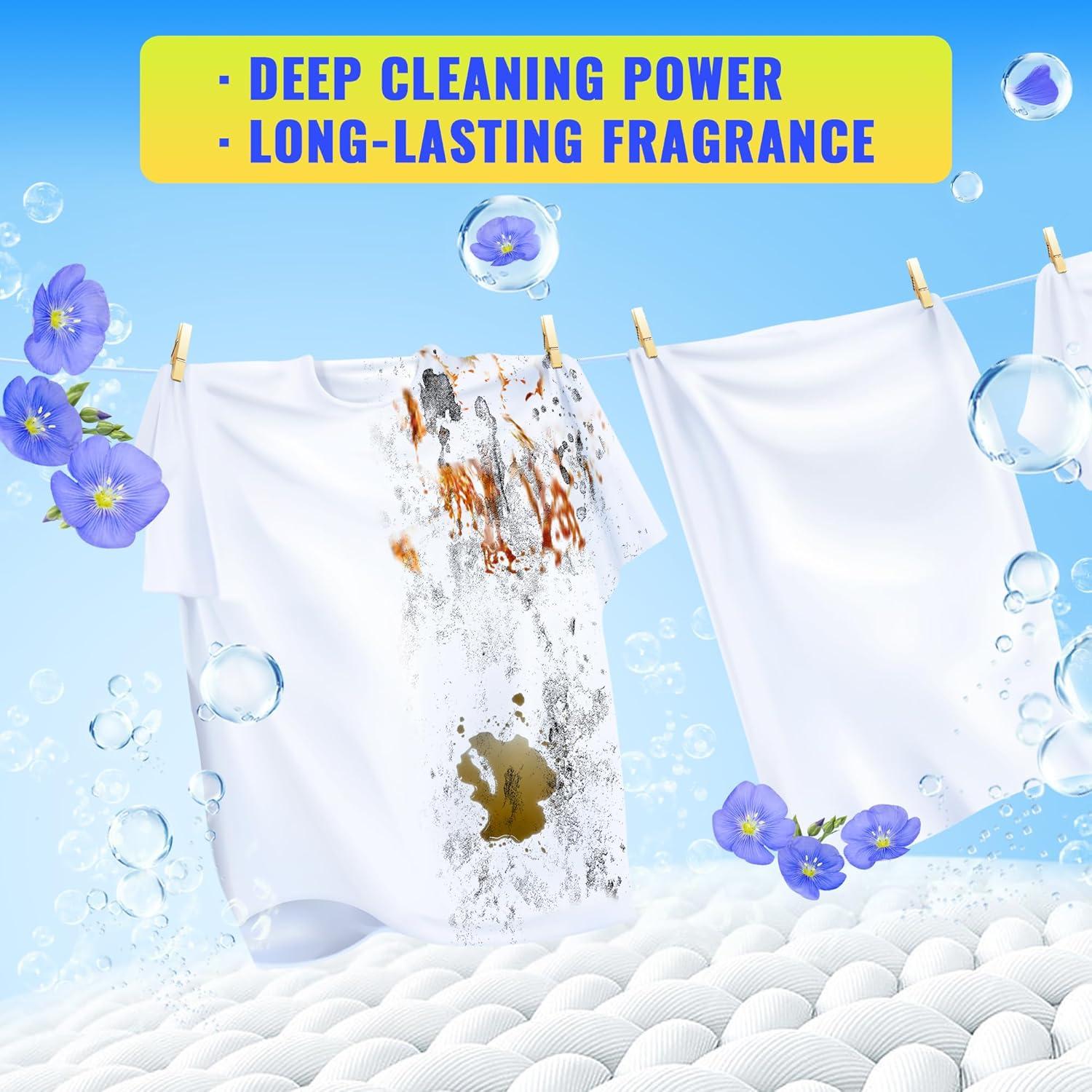 Hojas de Detergente para Ropa FIXSMITH - 30 Hojas Aroma Lino Fresco