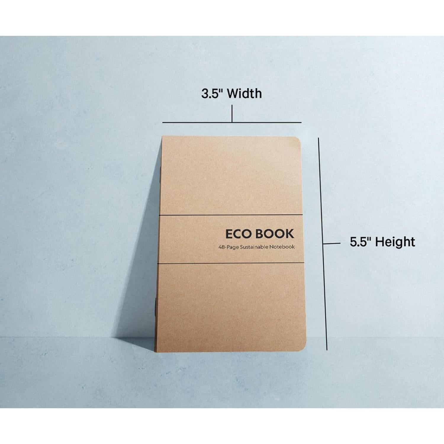 Paquete de 3 Cuadernos de Bolsillo Twigs - 8.9 x 14 cm, Papel Reciclado