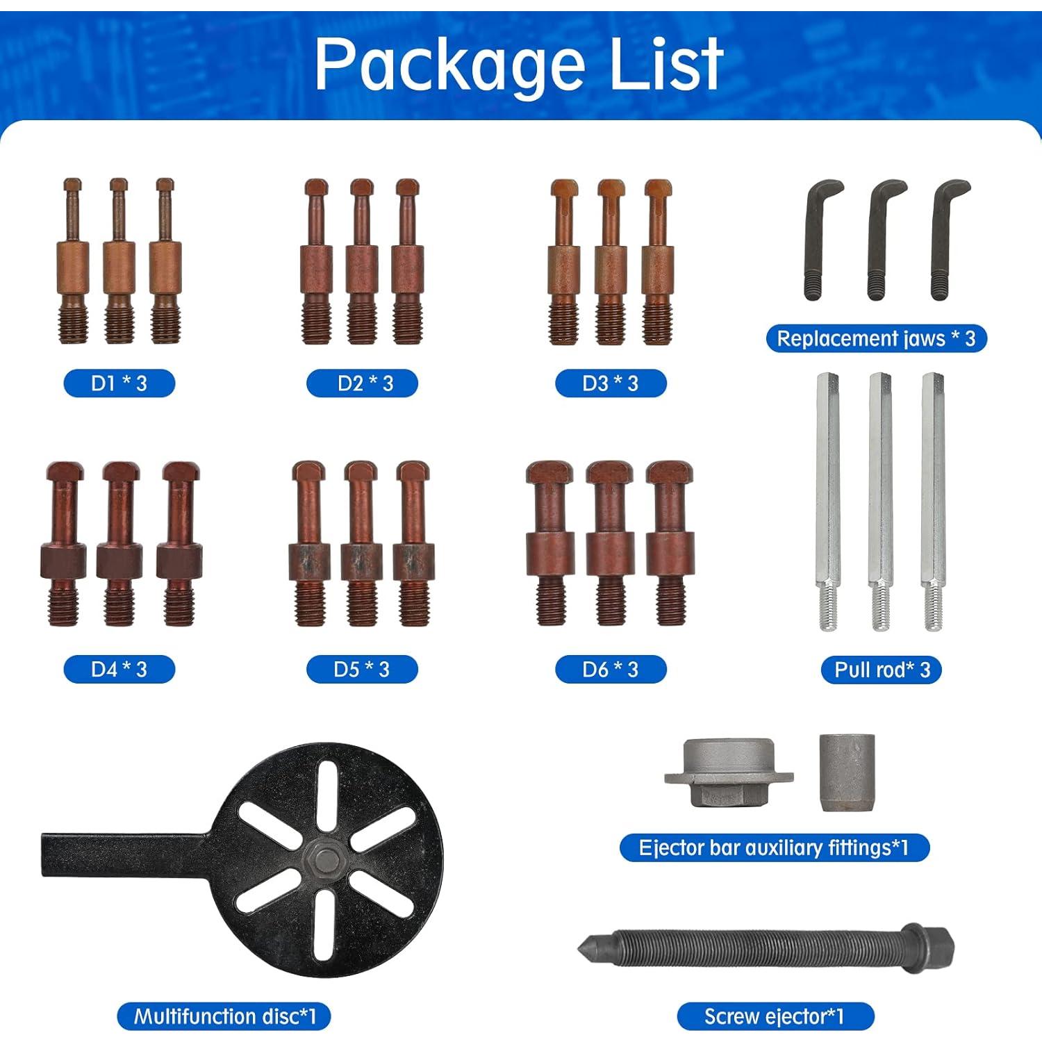 Extractor de Rodamientos 21 en 1 HQSSWUCH con Estuche