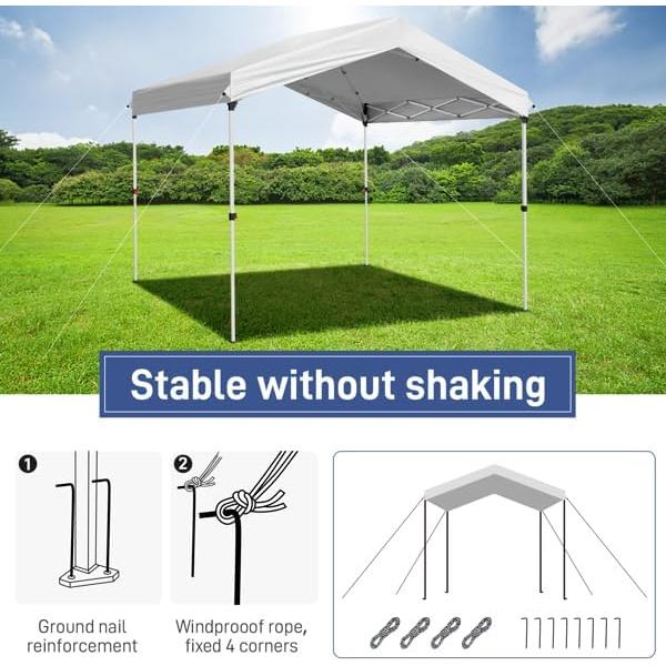 Carpa Pop Up 3.05x3.05m Genérico para Eventos y Jardín