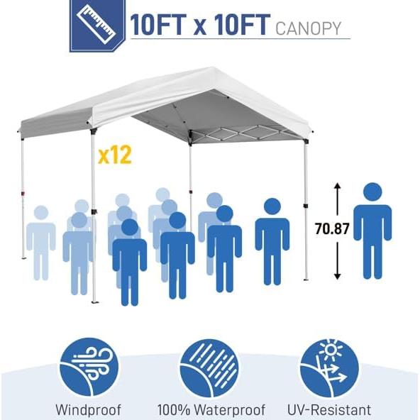 Carpa Pop Up 3.05x3.05m Genérico para Eventos y Jardín