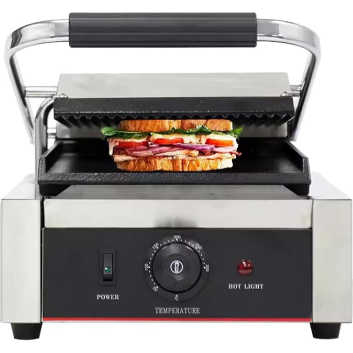 Grill Eléctrico KOUWO ECG-811E para Panini y Sándwiches