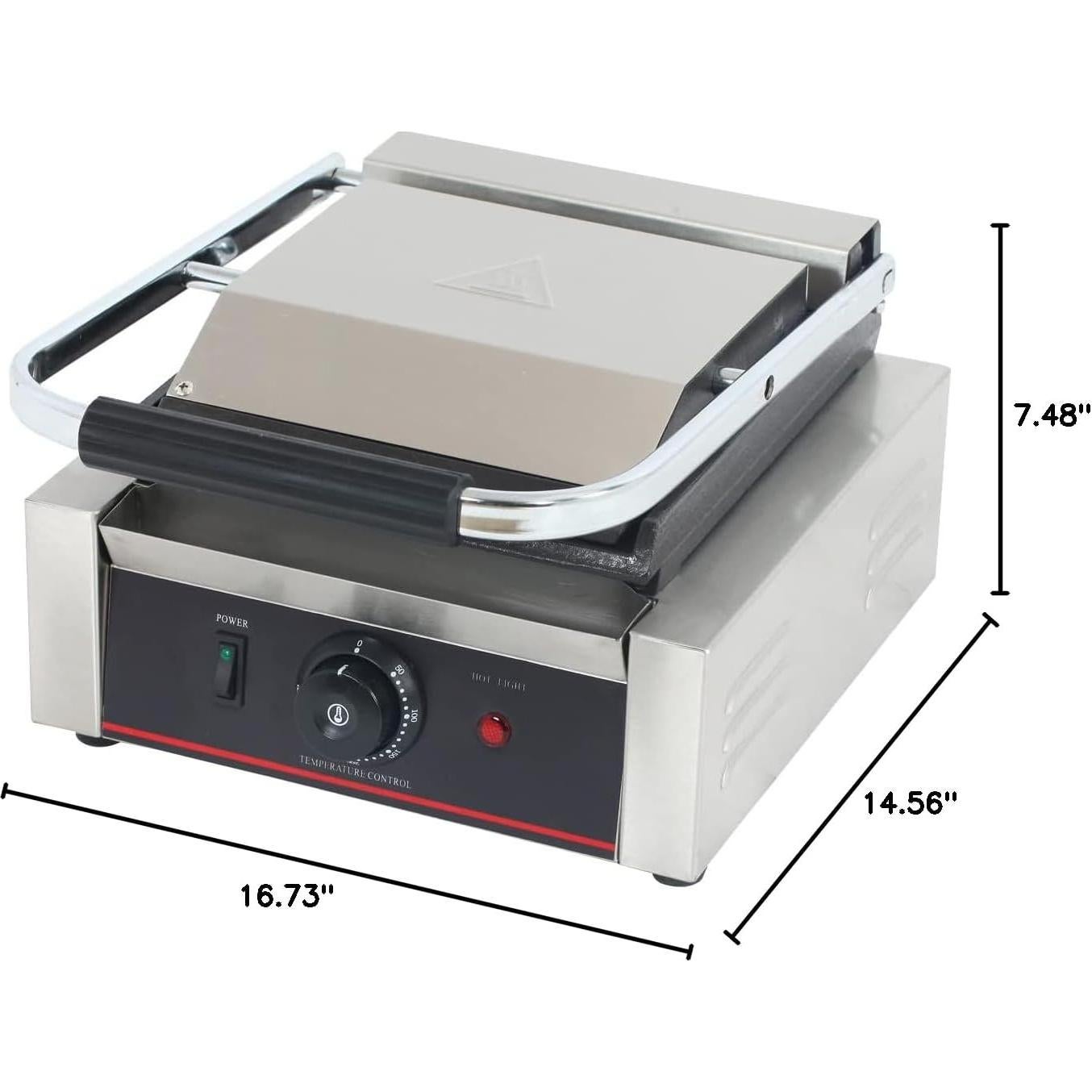 Grill Eléctrico KOUWO ECG-811E para Panini y Sándwiches
