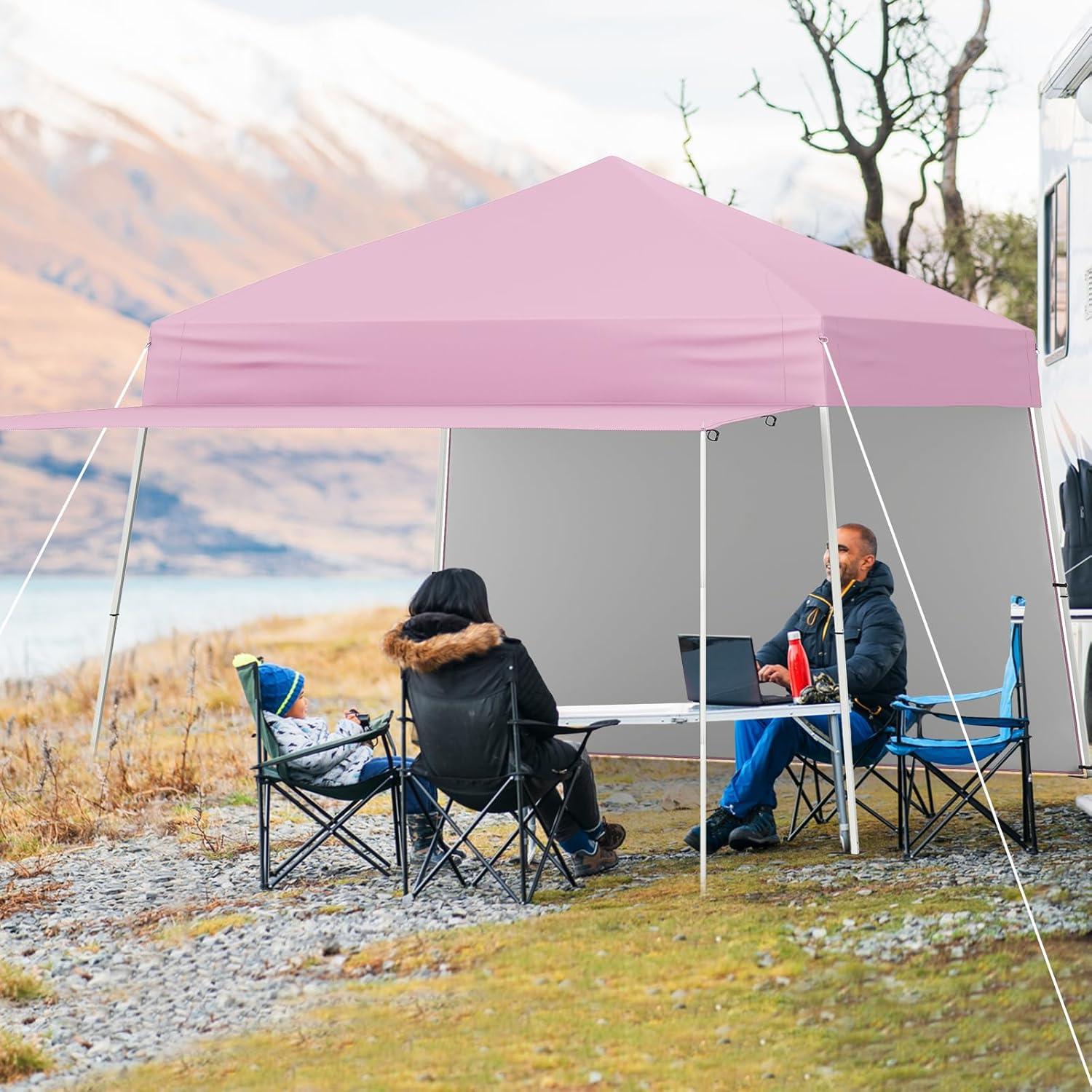 Carpa Plegable Goplus 4.3x2.8m con 2 Paredes Laterales UPF50+