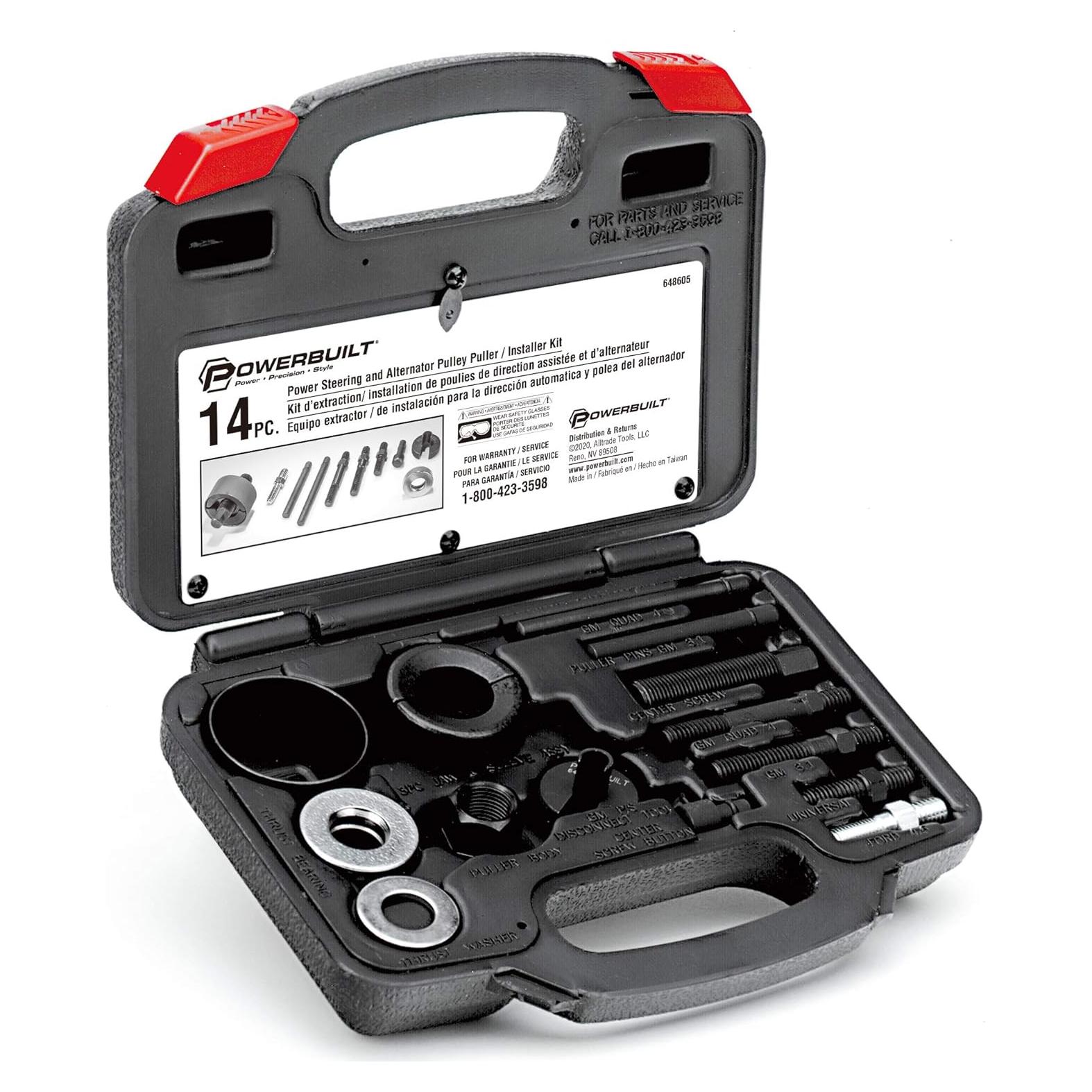 Juego de Herramientas Powerbuilt para Poleas de 14 Piezas