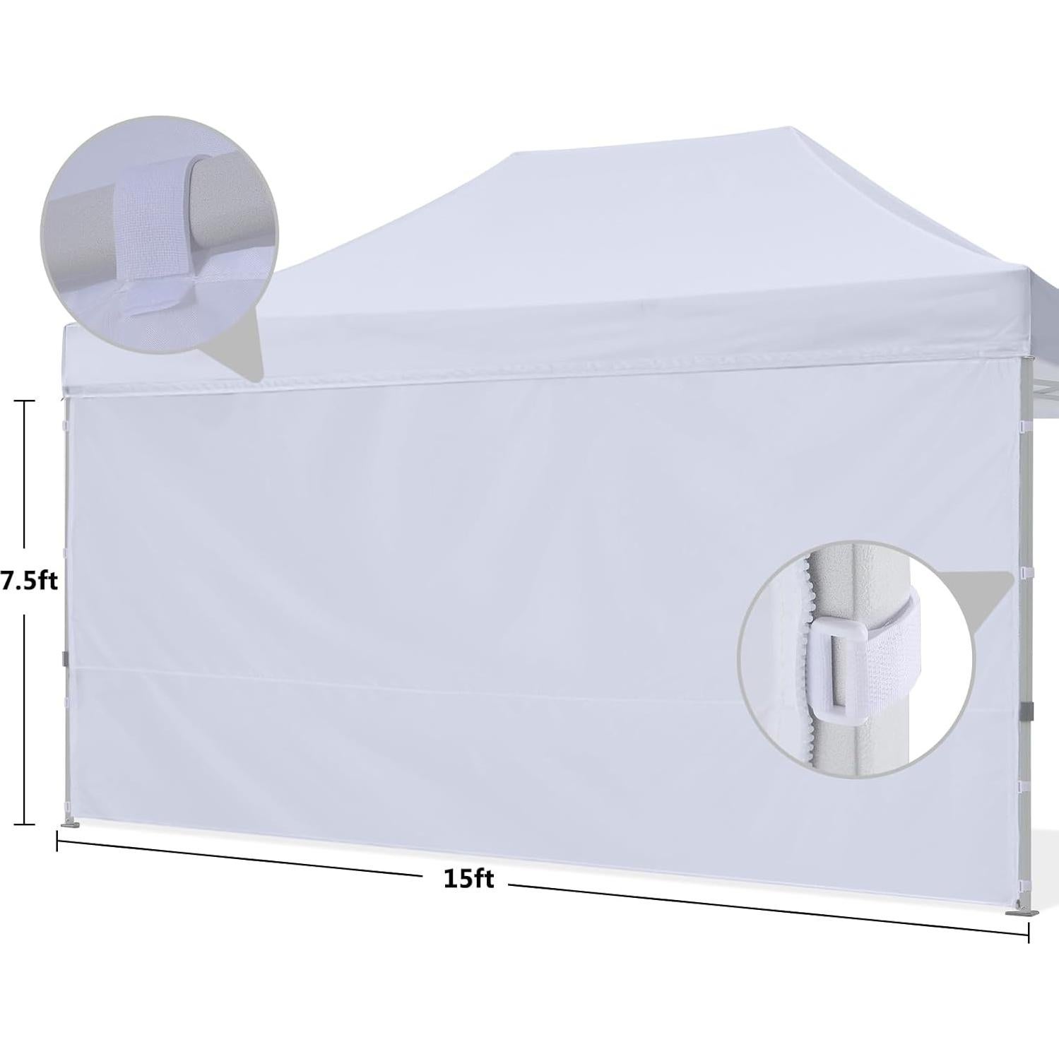 Pared Lateral para Carpa Plegable HLong 10x15 Metros Blanca