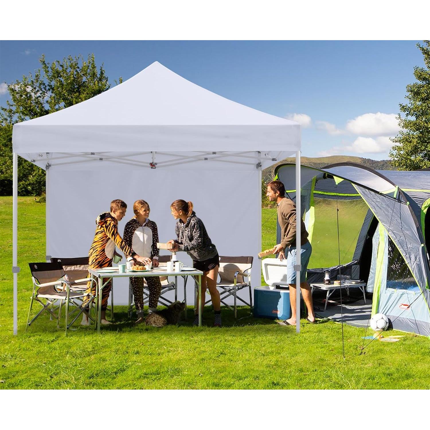 Pared Lateral para Carpa Plegable HLong 10x15 Metros Blanca