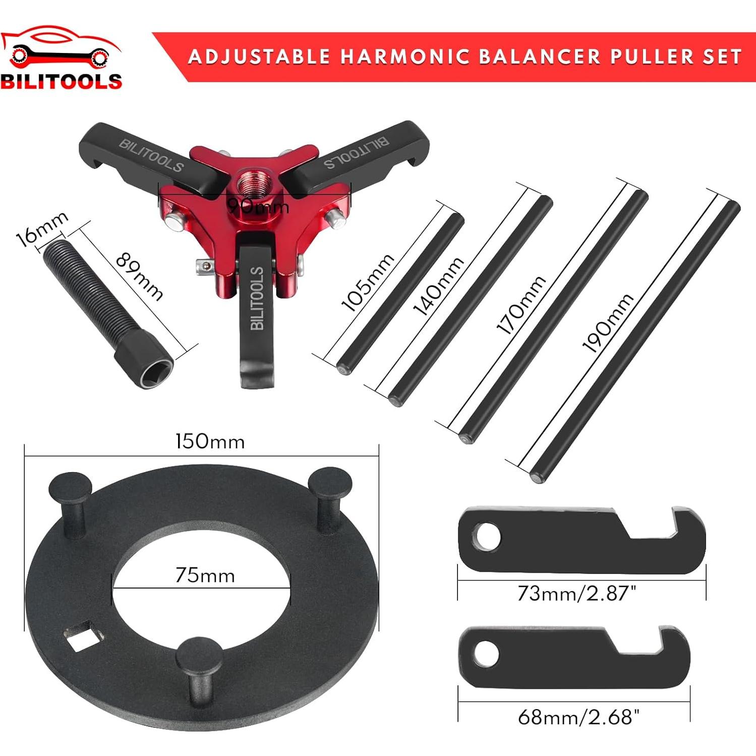 Extractor de Amortiguador Armónico BILITOOLS Kit 3 Garras