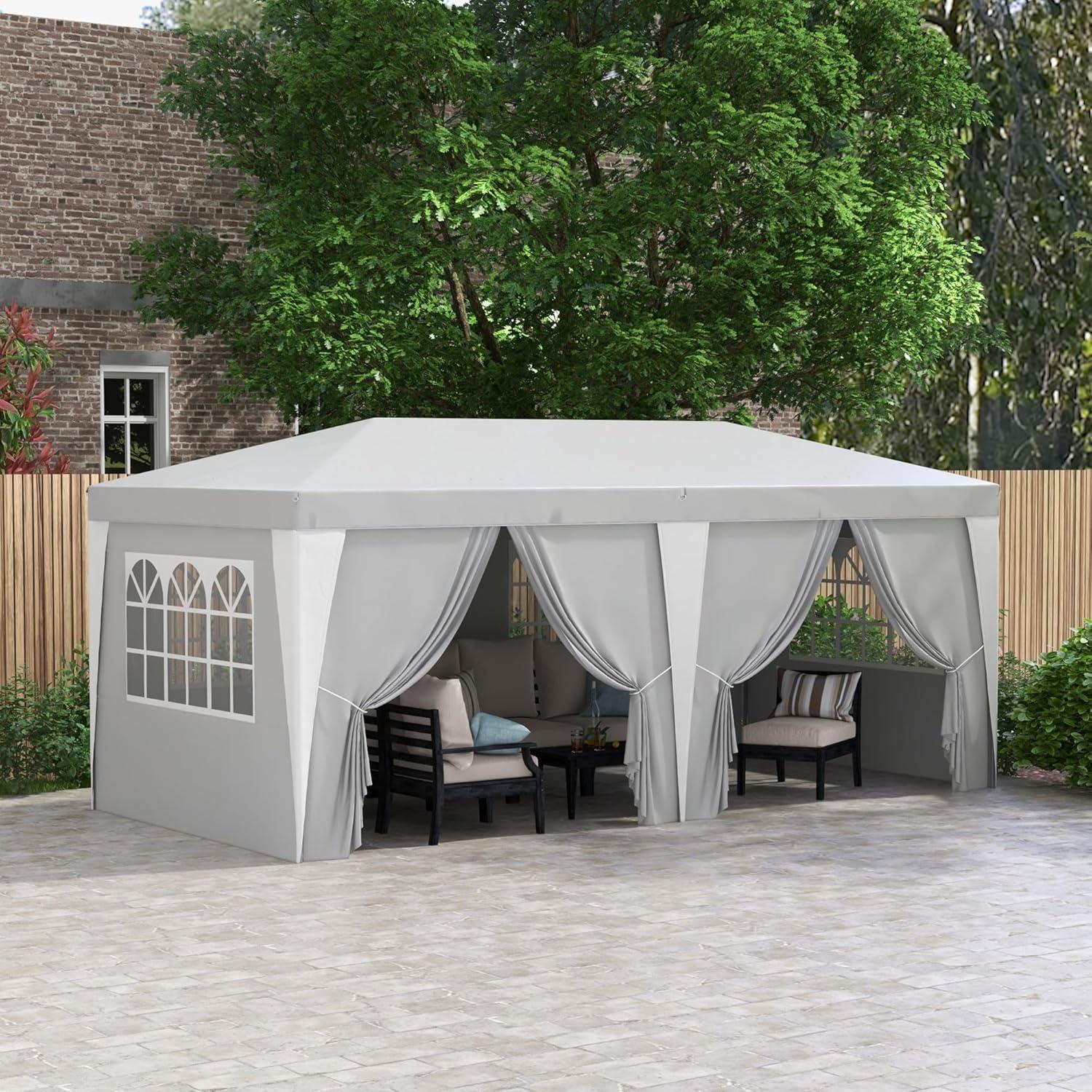 Carpa Plegable GOWE 5.9x2.97m con 6 Paredes Removibles