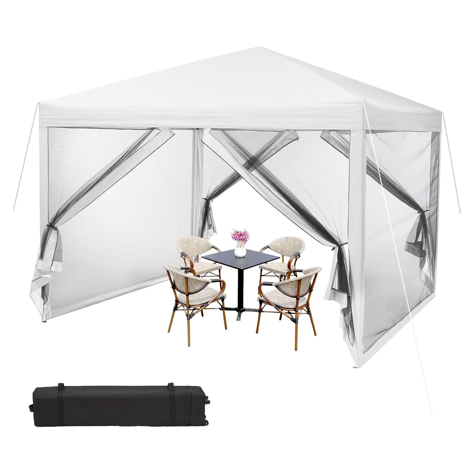 Carpa Plegable Festisoul Blanca 3 Alturas Ajustables 13.7 kg