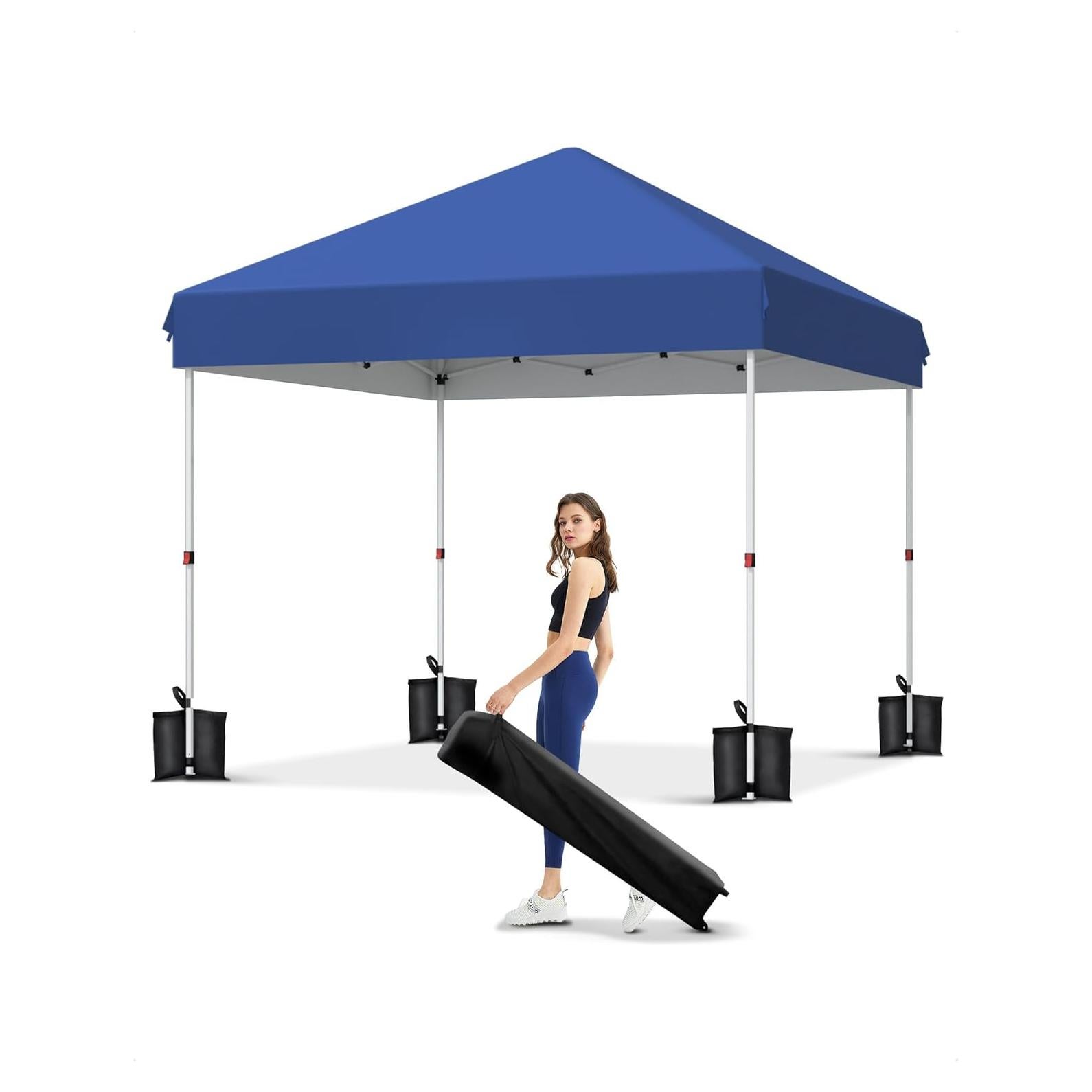 Carpa Plegable PeakPursuit 3.05x3.05m Azul con Protección UV